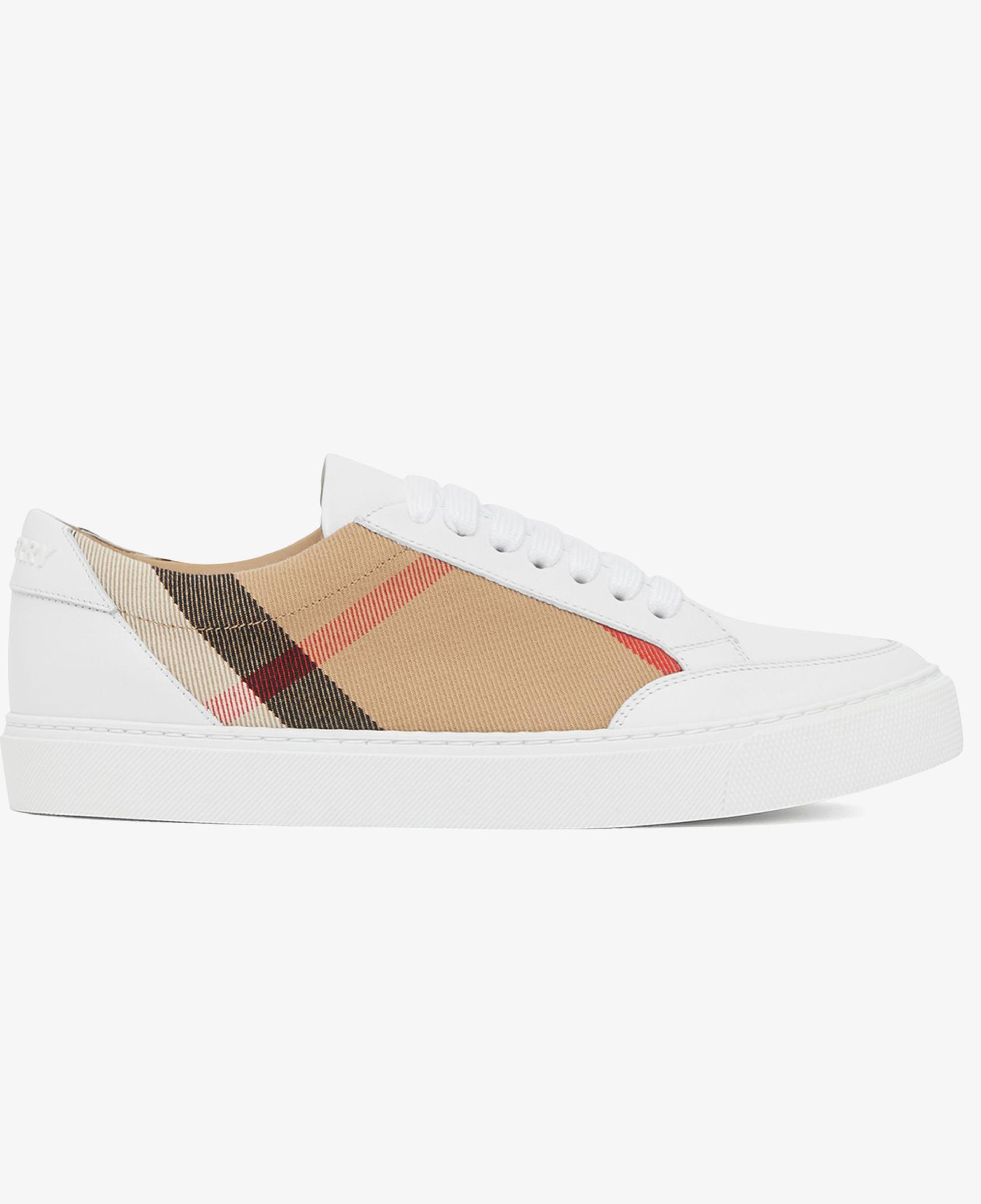 Burberry New Salmond House And Leather Kadın Beyaz Sneaker