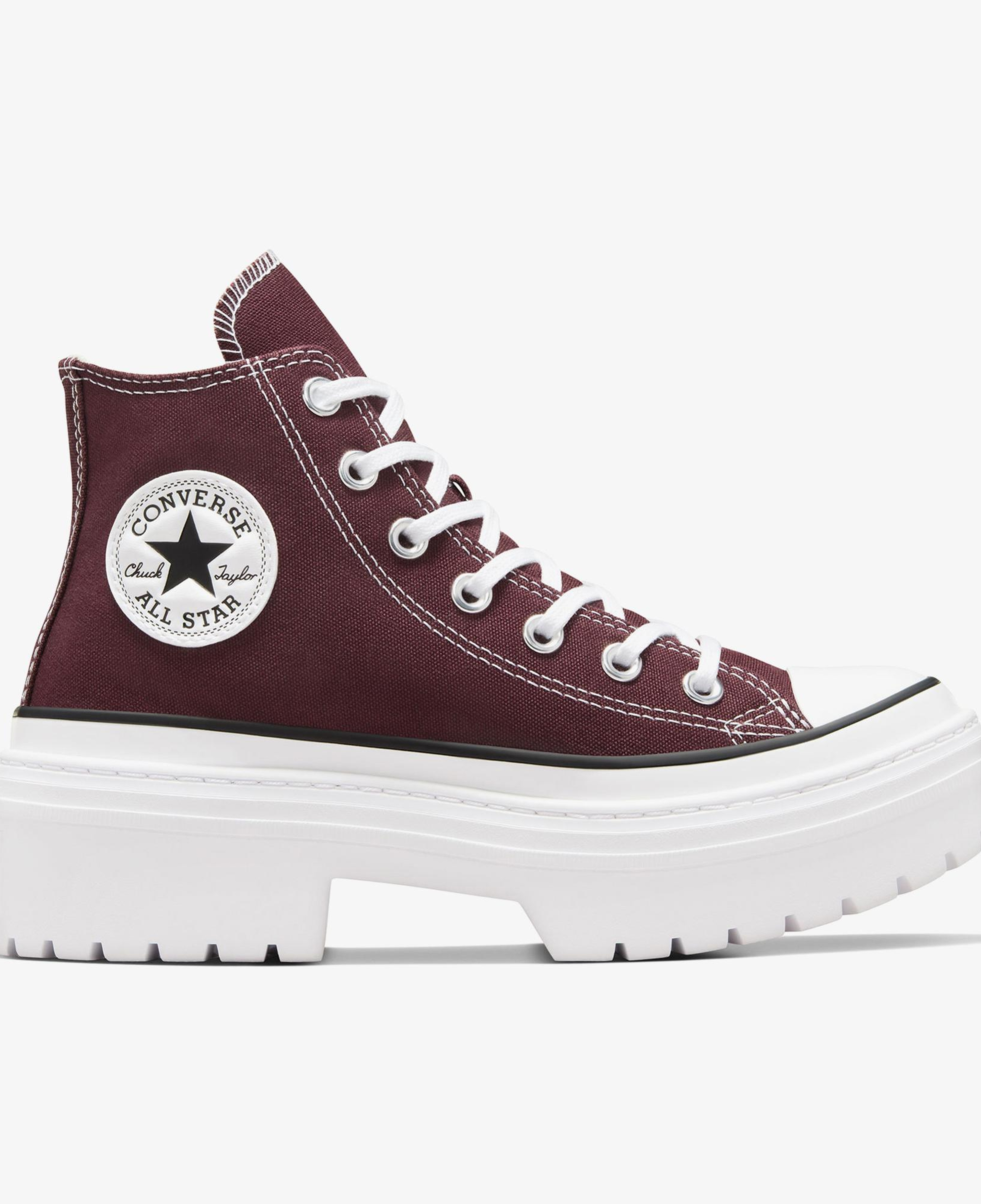 Converse Chuck Taylor All Star Lugged Heel Kadın Bordo Platform Sneaker