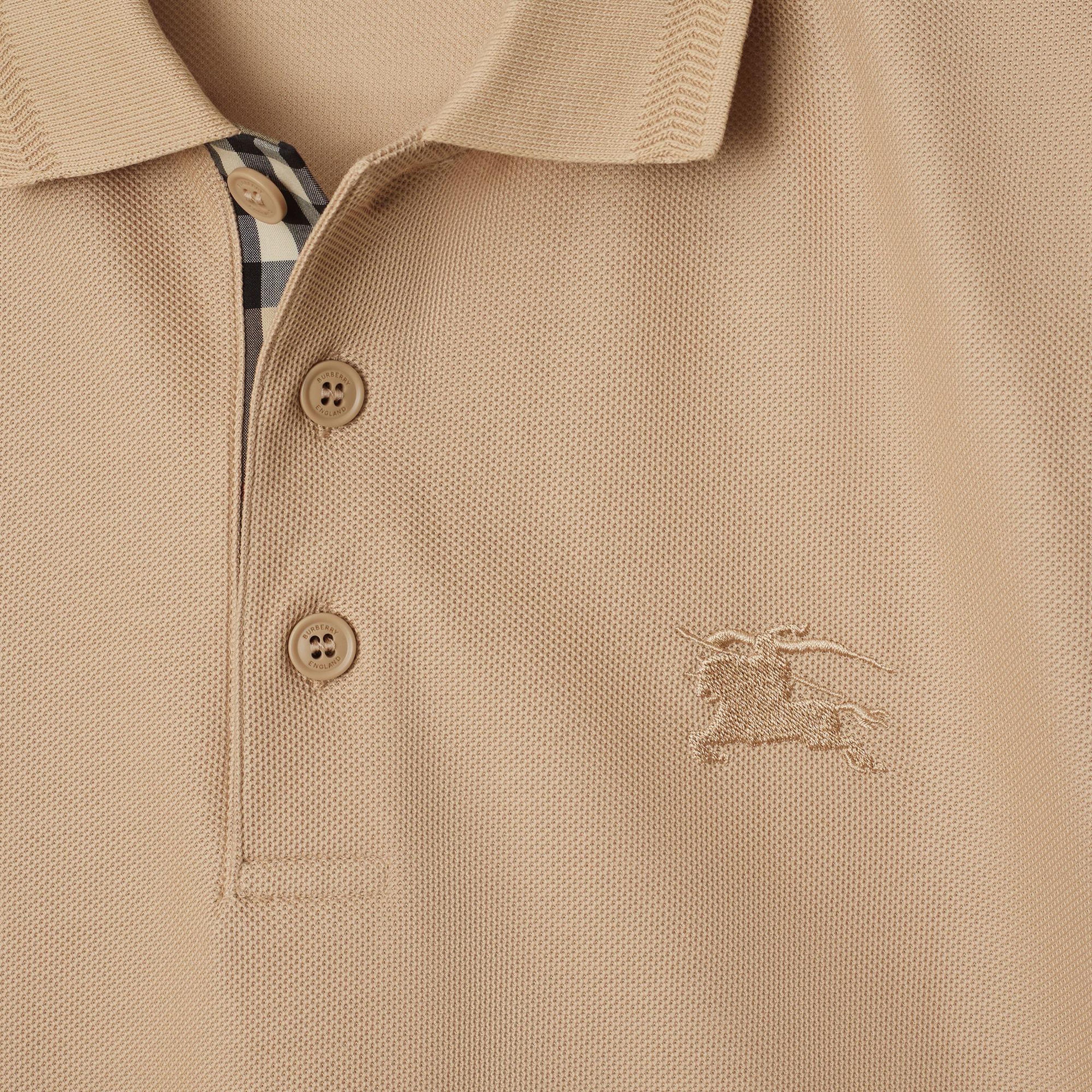 Burberry Eddie Cotton Erkek Bej Polo