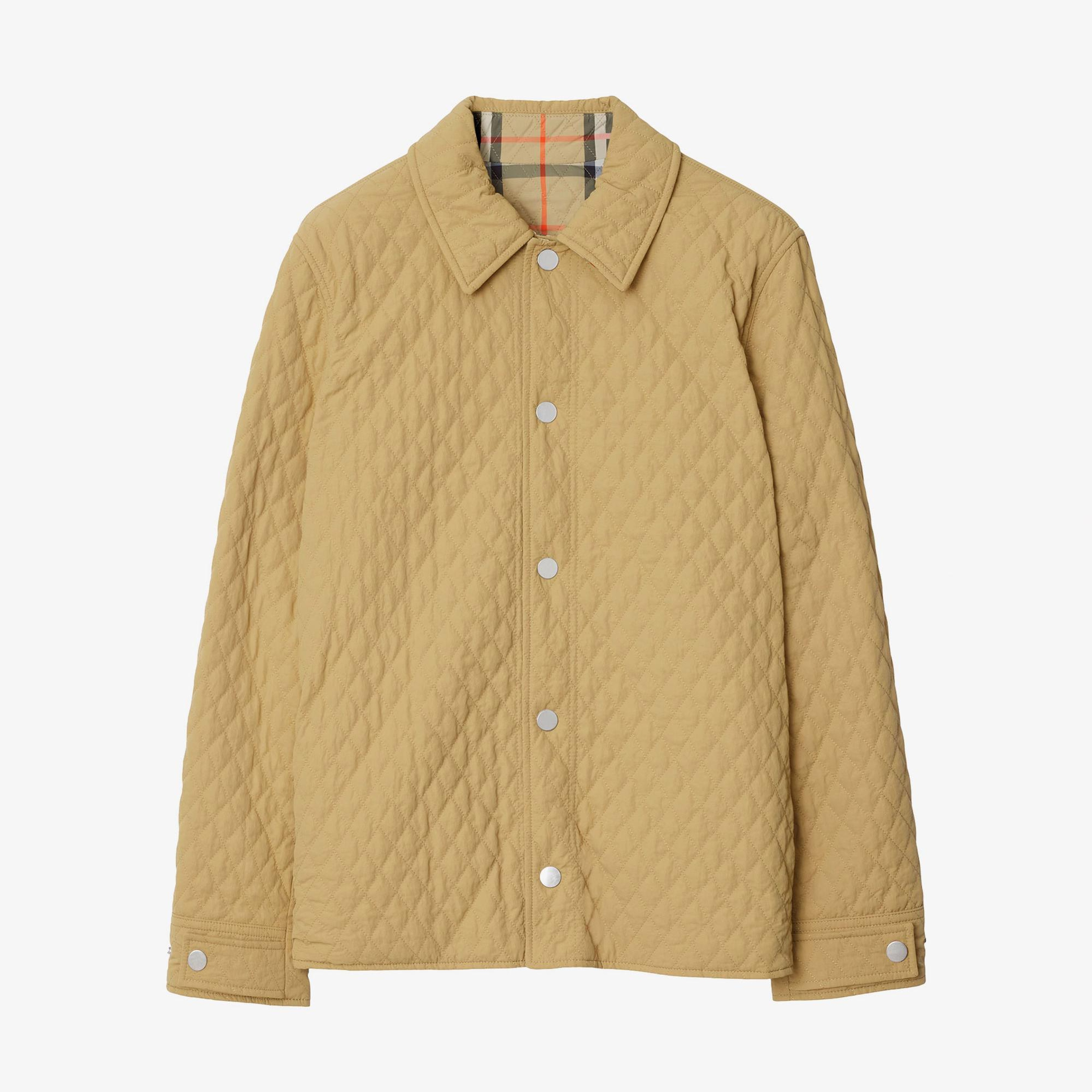 Burberry Reversible Quilted Nylon Kadın Bej Ceket