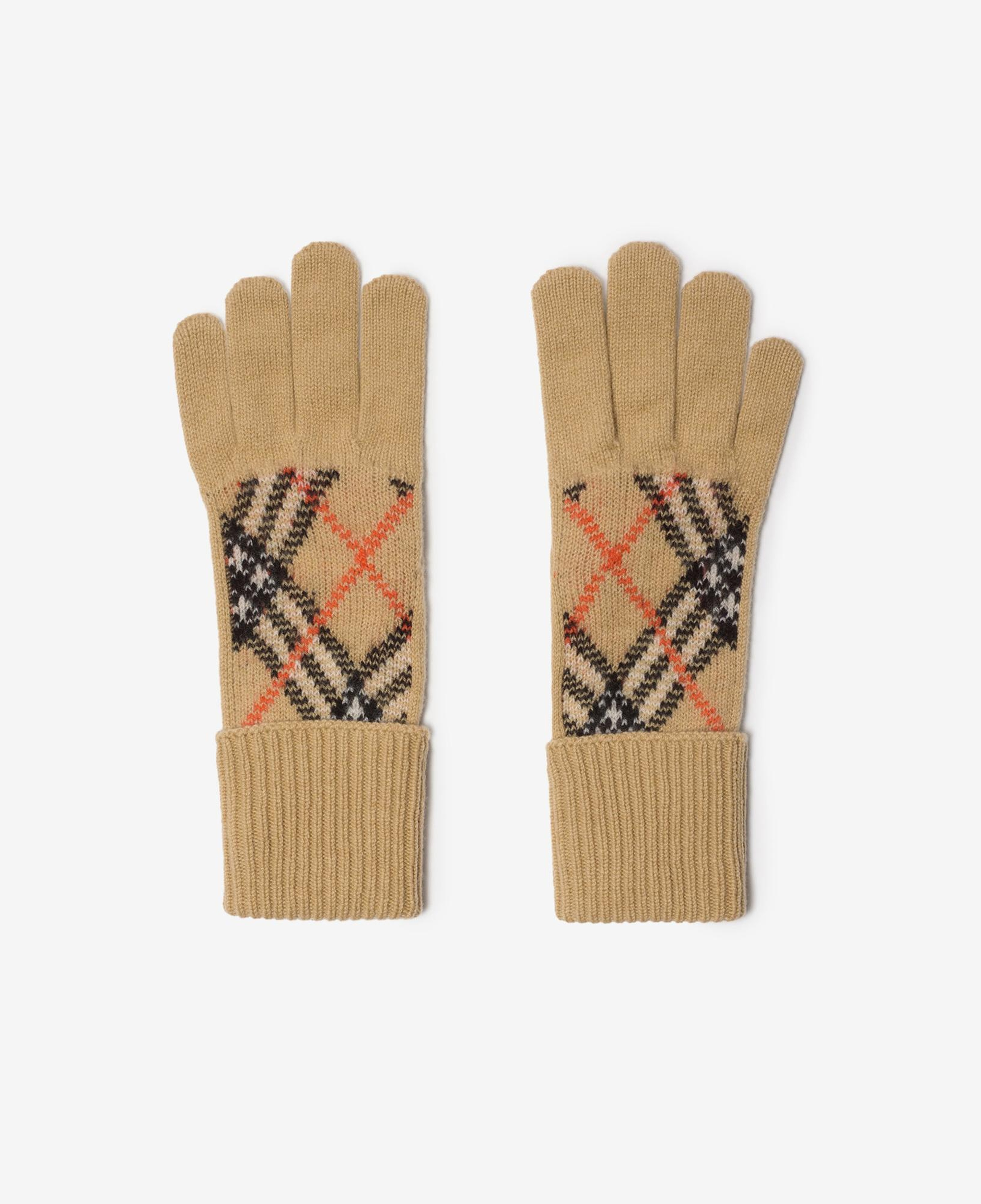 Burberry Haw Cashmere Blend Erkek Bej Eldiven