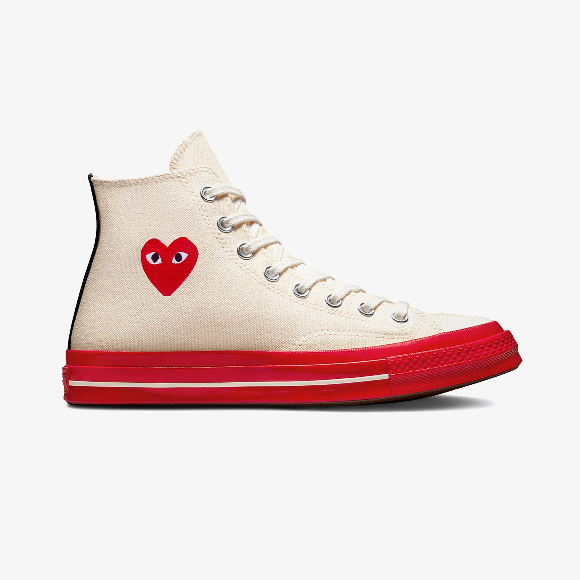 Converse X Comme Des Garçons Play Chuck 70 Unisex Krem Sneaker