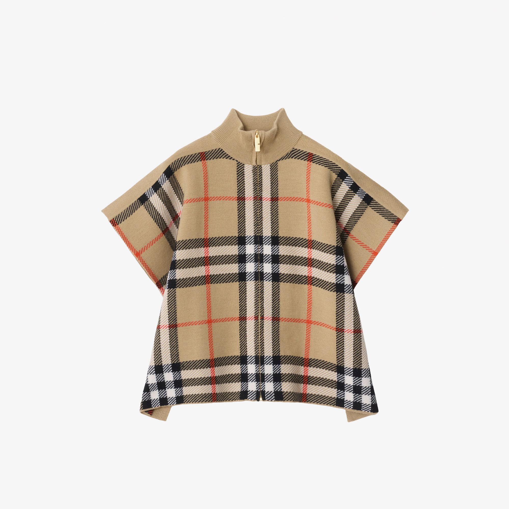 Burberry Isobel Check Çocuk Bej Ceket