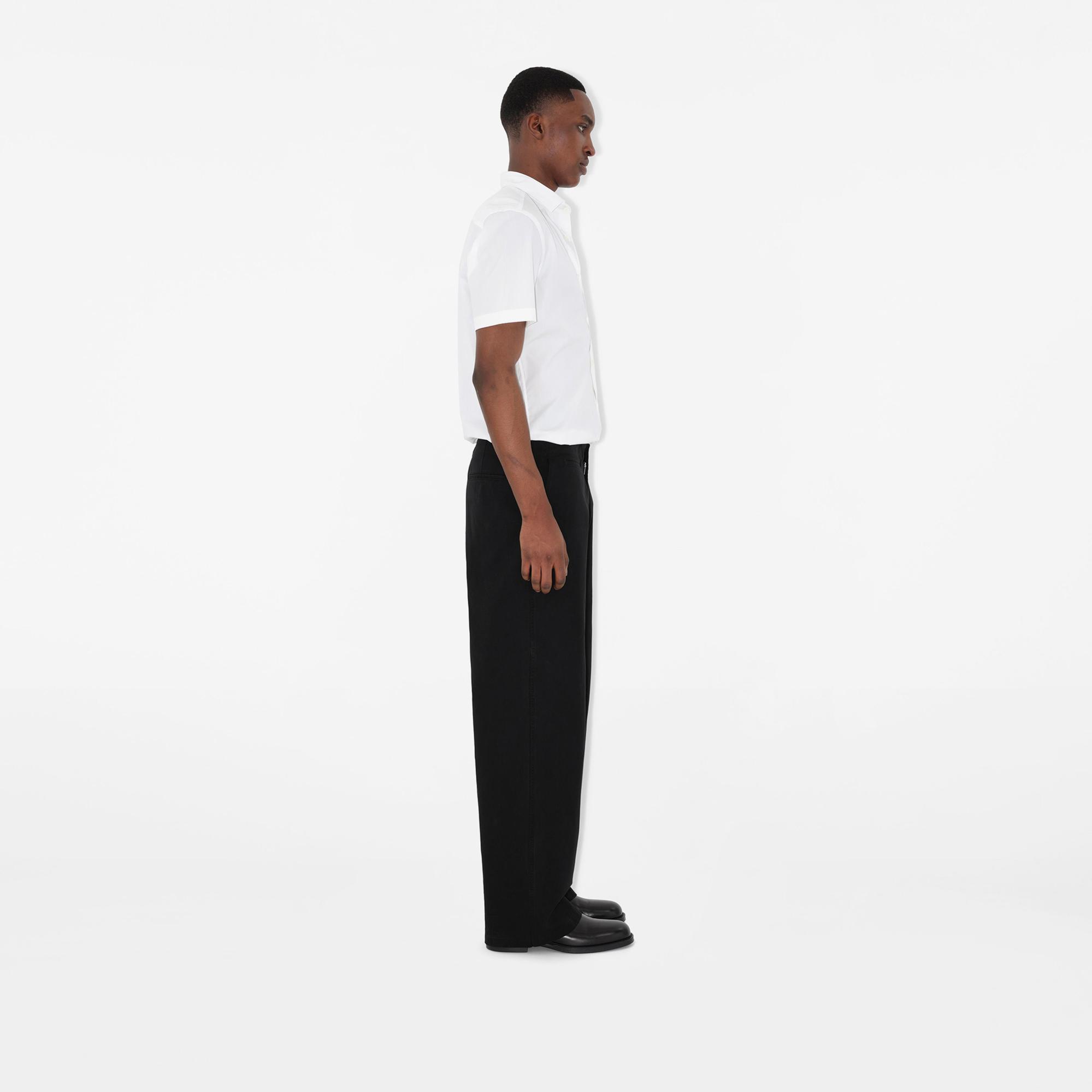 Burberry Sherwood Stretch Cotton Erkek Beyaz Gömlek