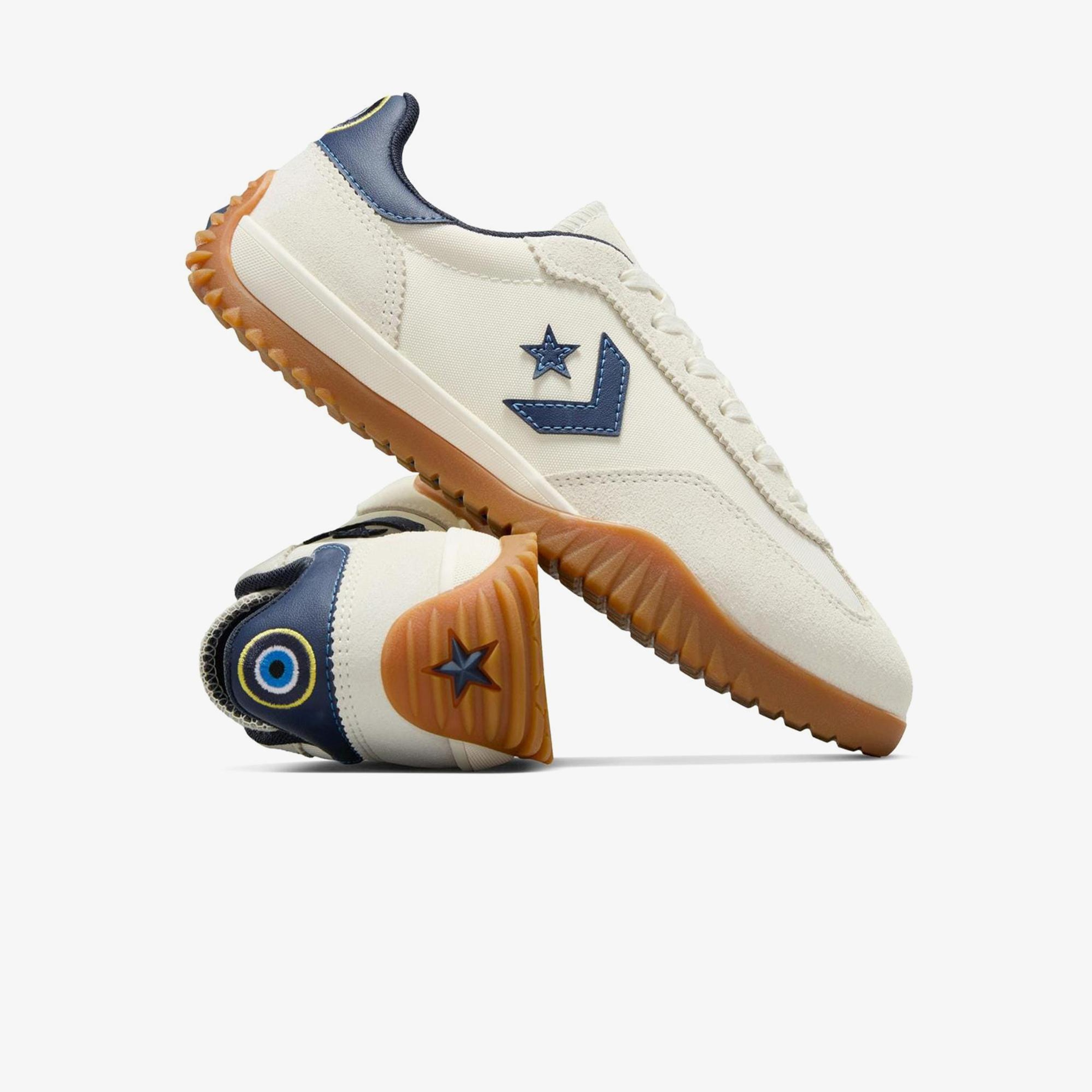 Converse x Evil Eye Run Star Trainer Unisex Bej Süet Sneaker