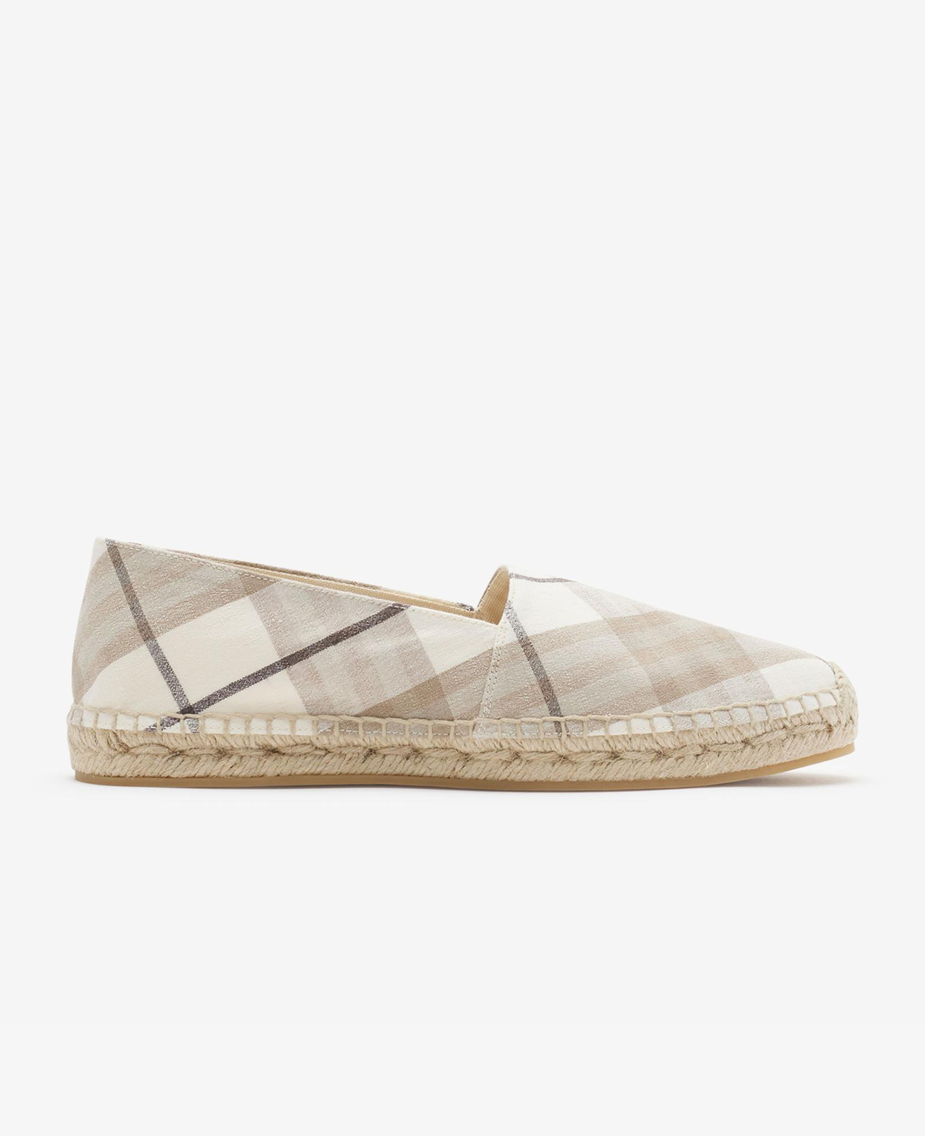 Burberry Mews Kadın Krem Espadril