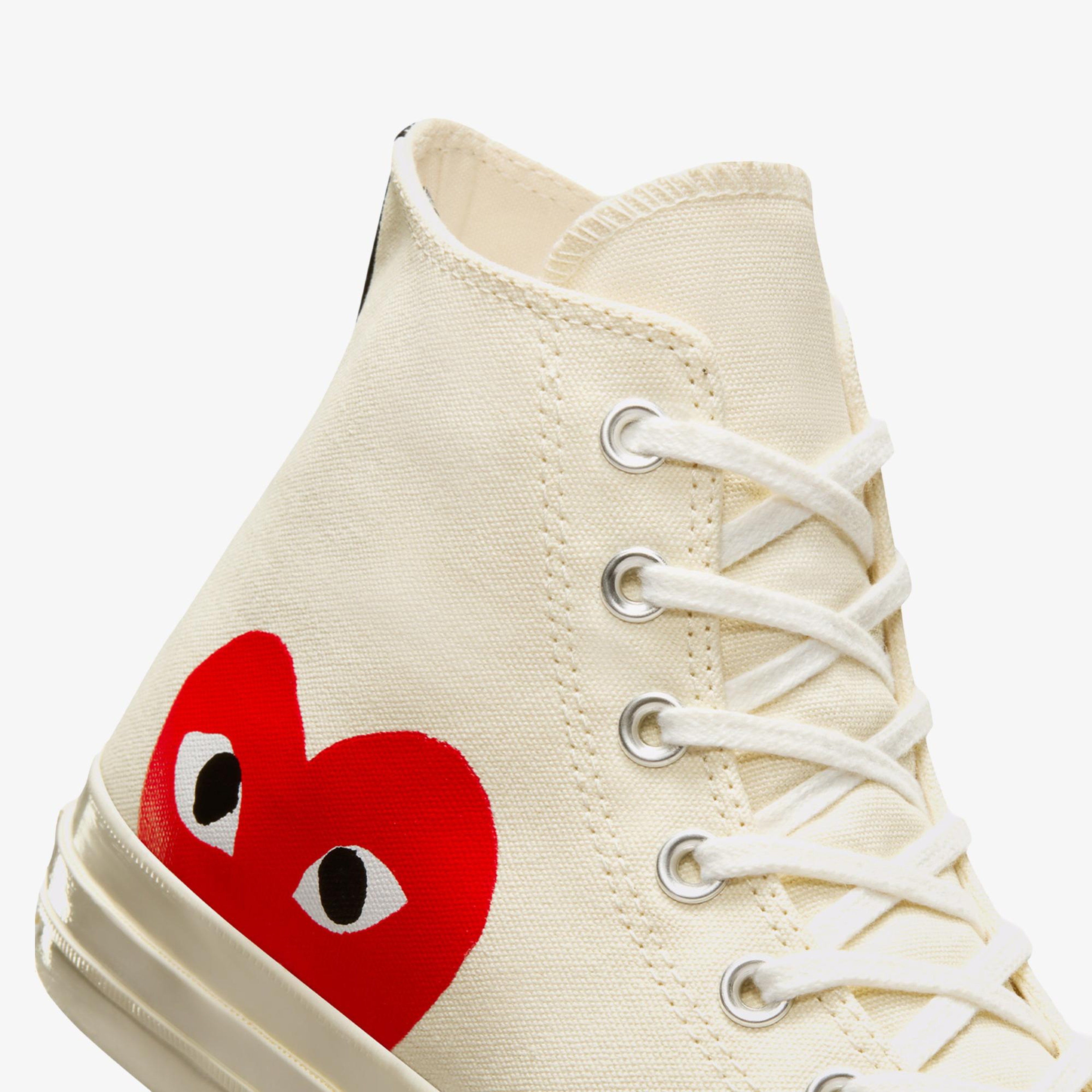 Converse X Comme Des Garçons Play Chuck 70 Unisex Krem Sneaker