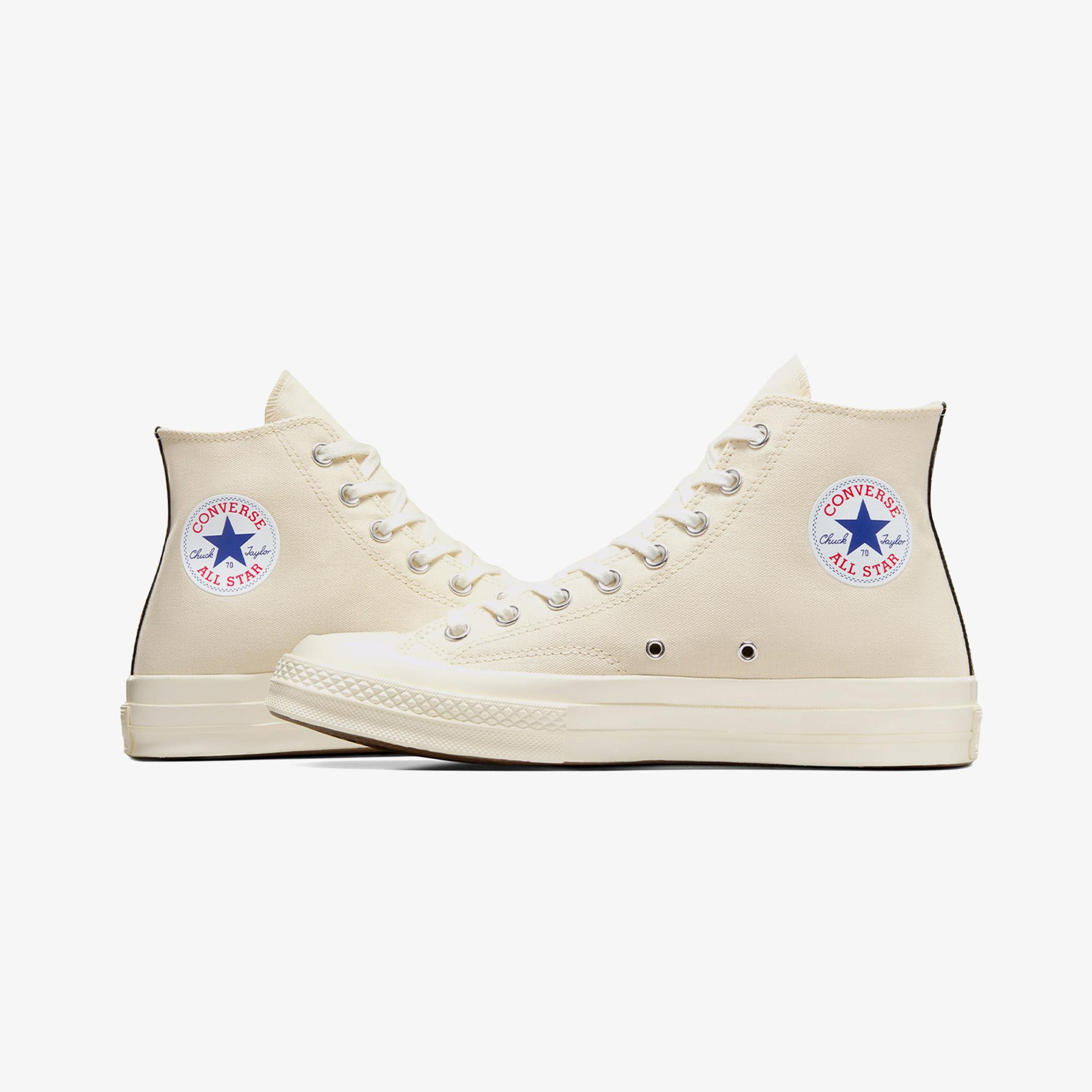 Converse X Comme Des Garçons Play Chuck 70 Unisex Krem Sneaker