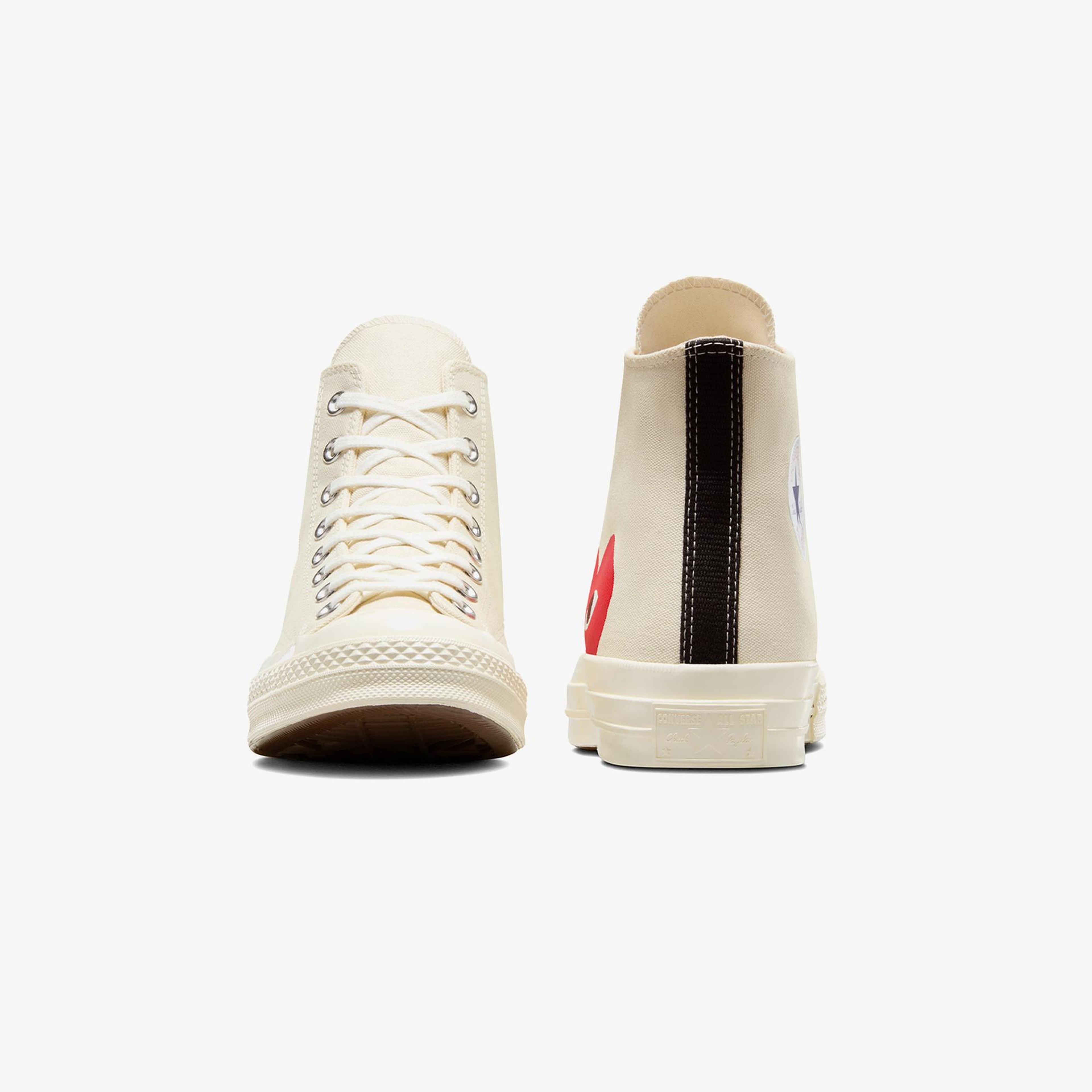 Converse X Comme Des Garçons Play Chuck 70 Unisex Krem Sneaker