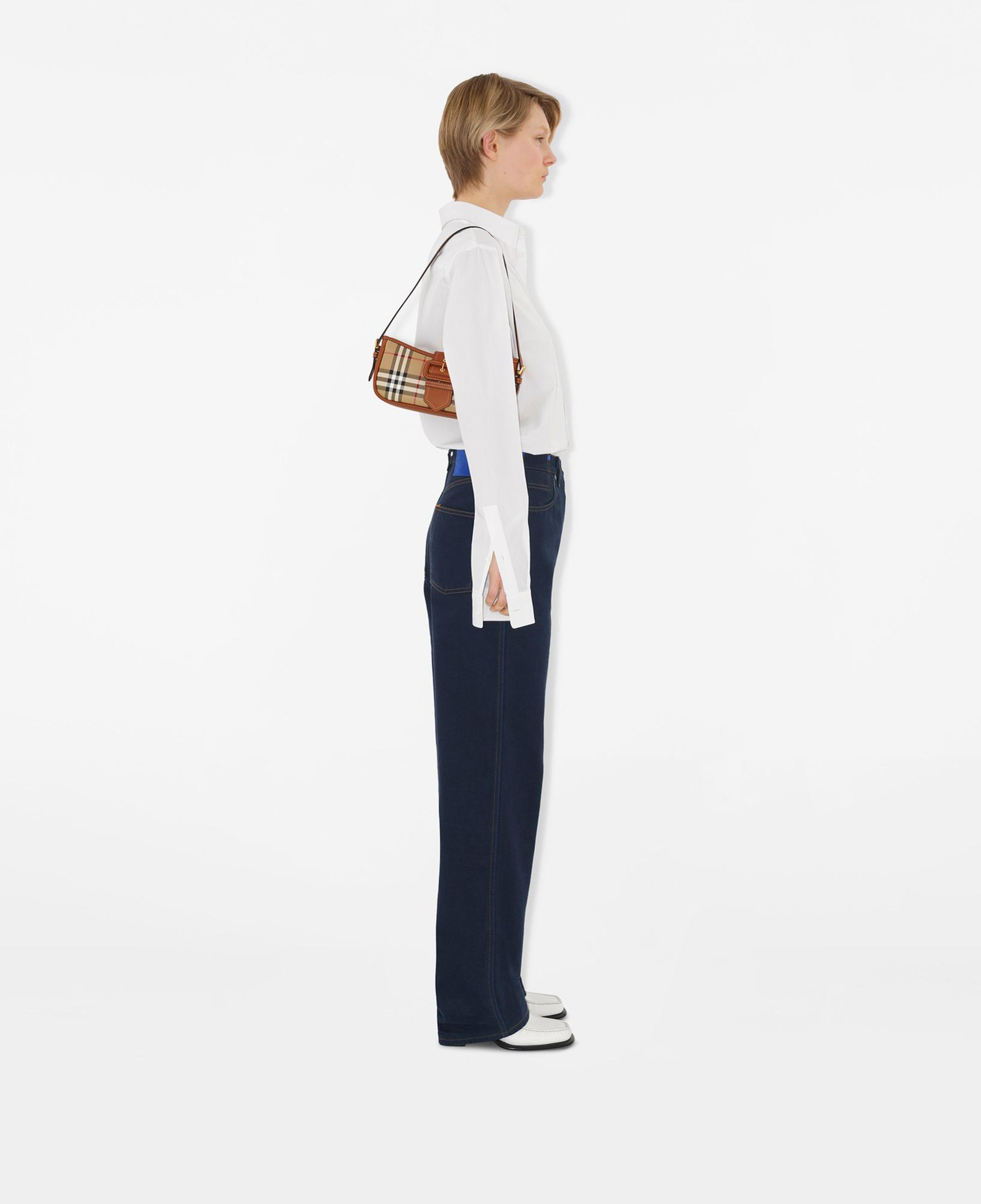 Burberry Check Sling Kadın Bej Omuz Çantası