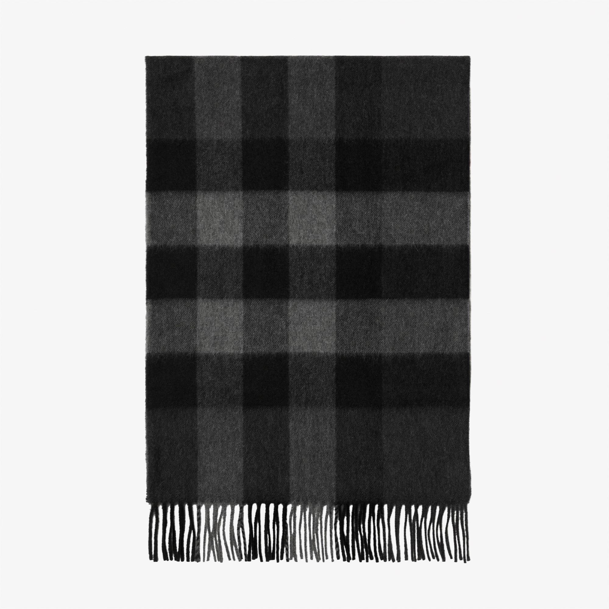 Burberry Check Kaşmir Kadın Gri Atkı