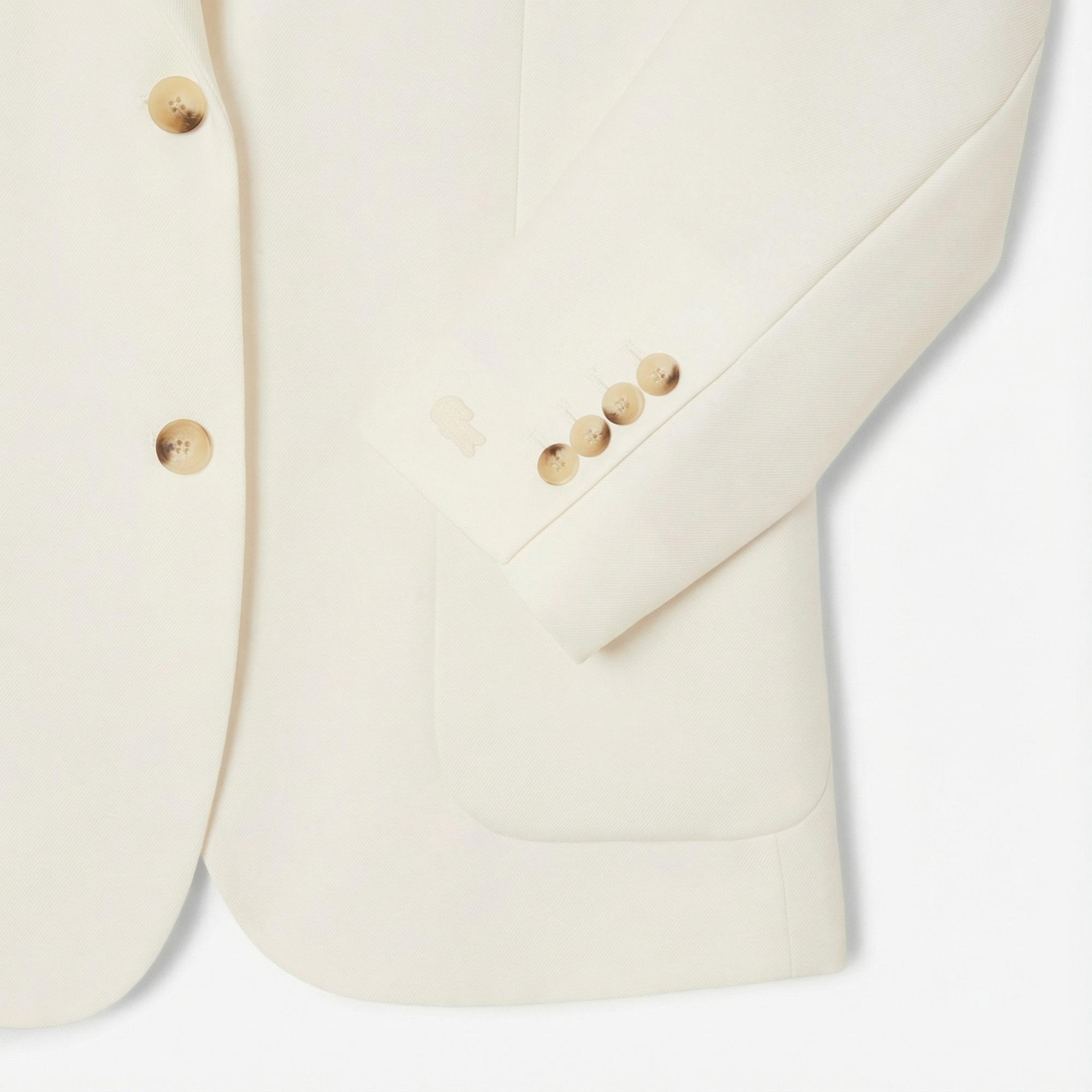 Lacoste Kadın Relaxed Fit Krem Blazer Ceket