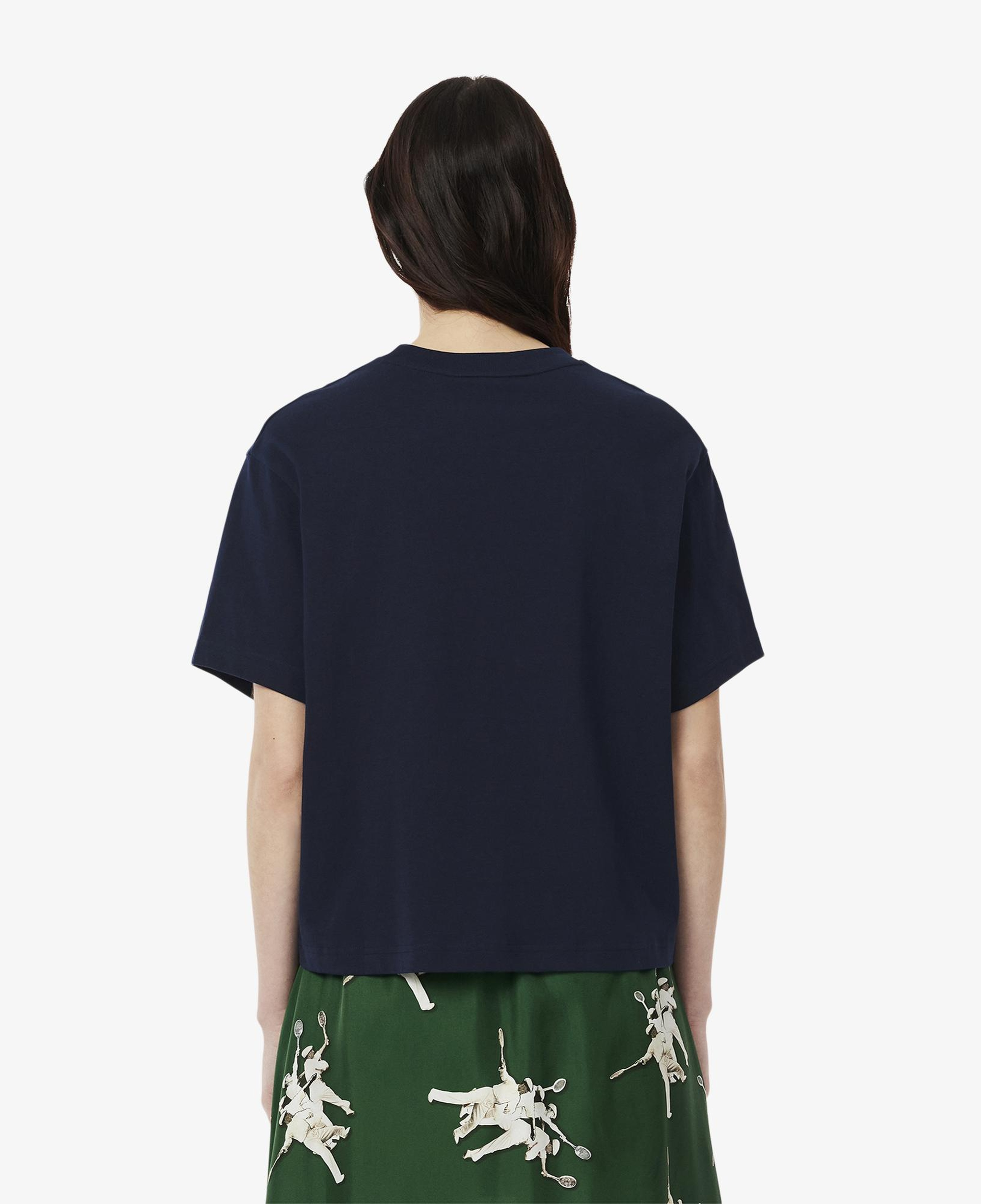 Lacoste Kadın Oversize Fit Bisiklet Yaka Lacivert T-Shirt