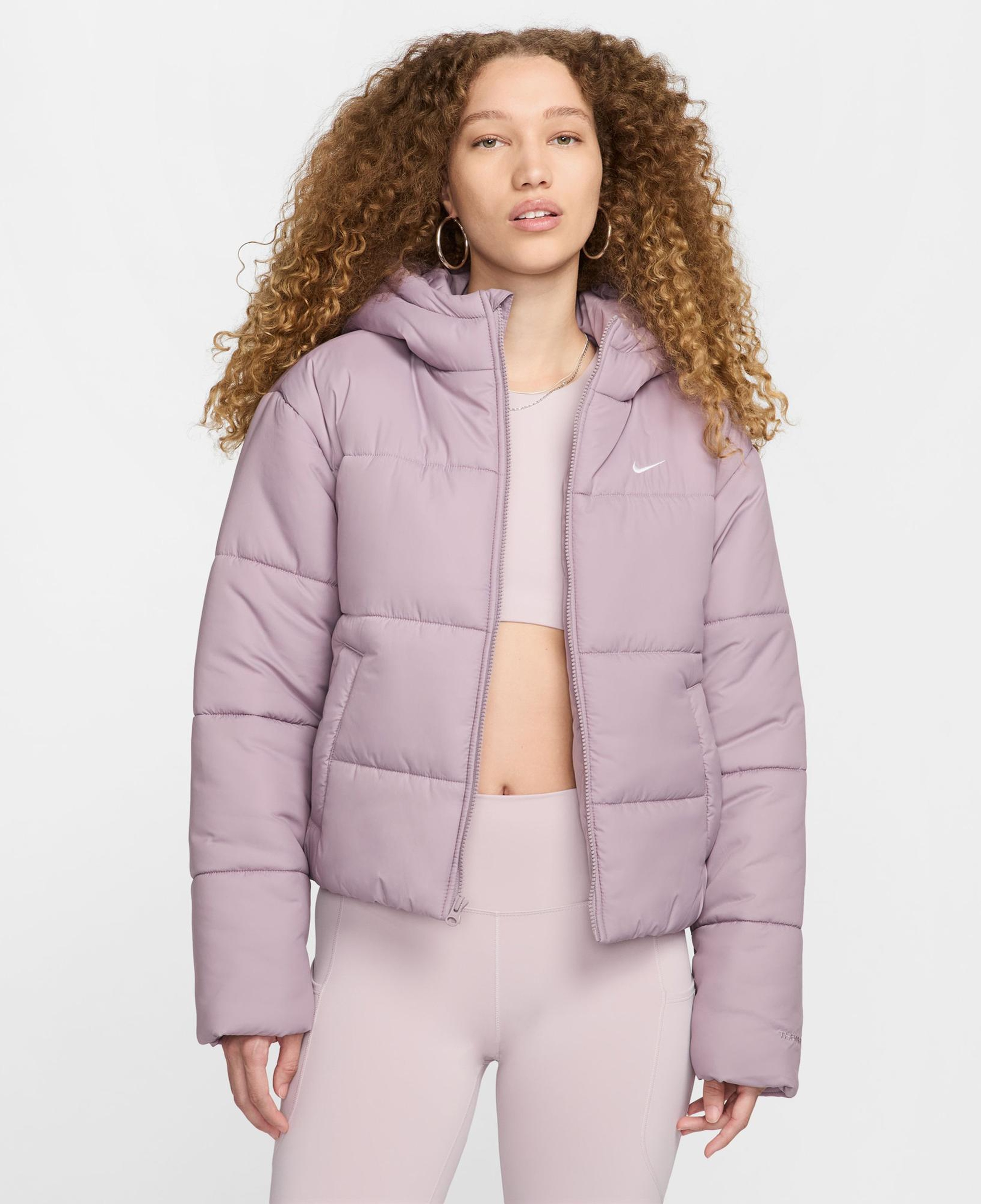 Nike Sportswear Classic Puffer Kadın Lila Ceket