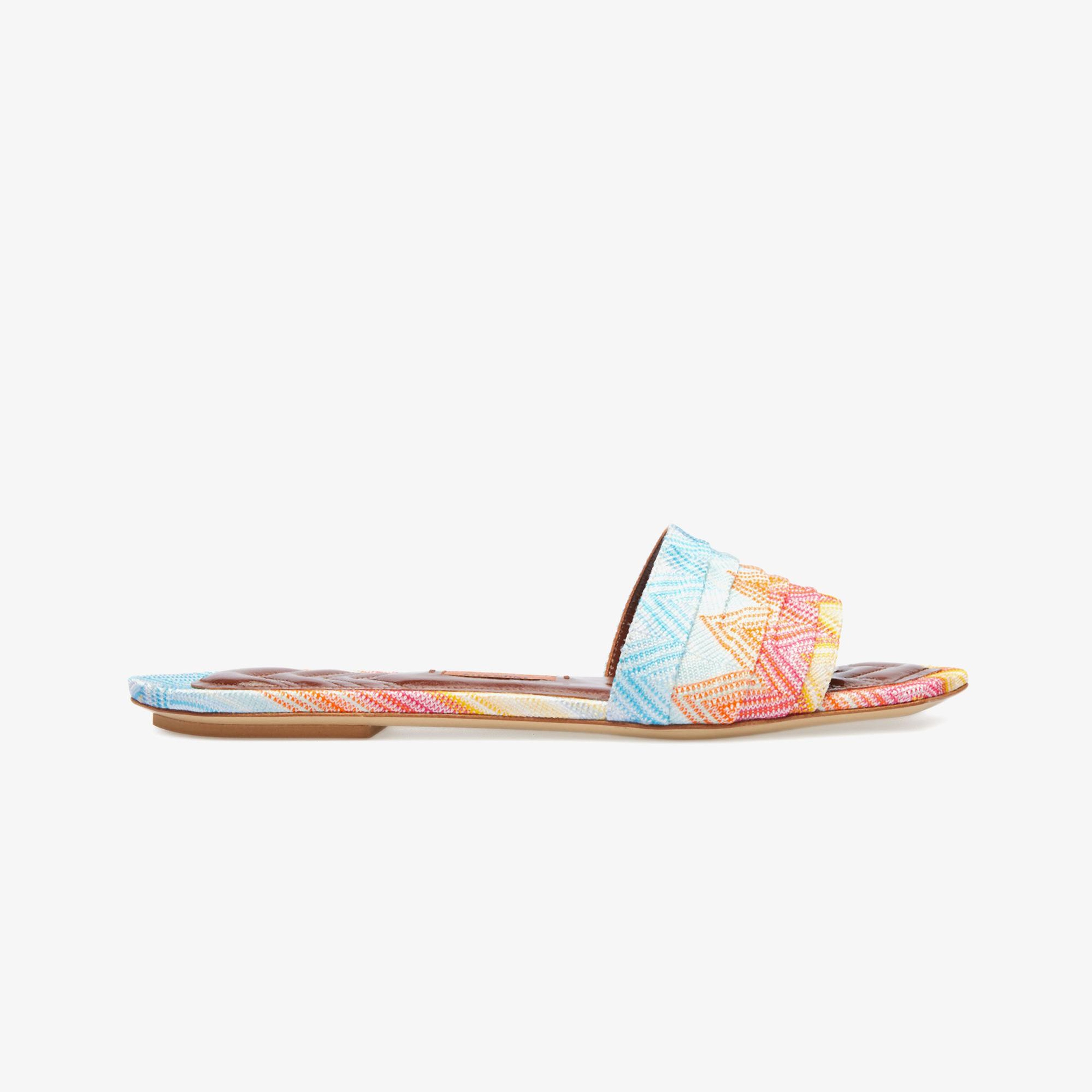 Missoni Gia Flat Wave Kadın Sarı Terlik