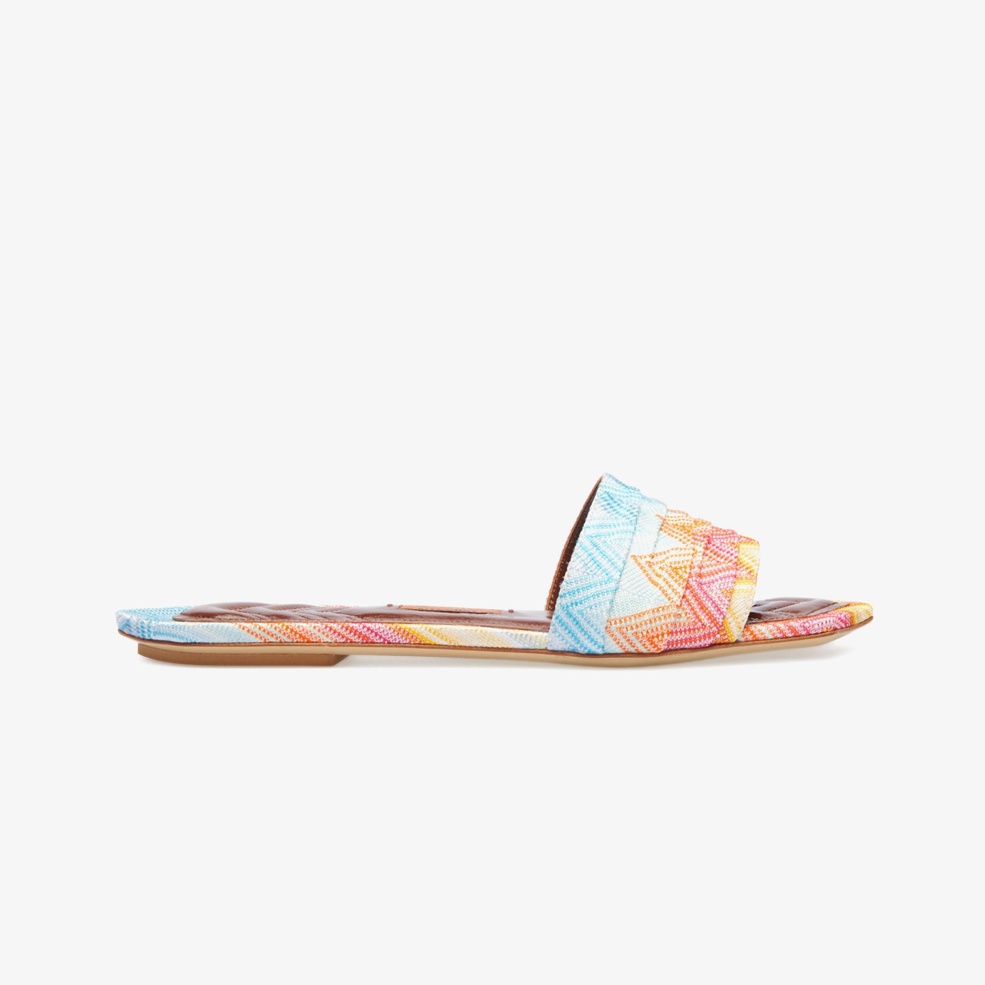 Missoni Gia Flat Wave Kadın Sarı Terlik