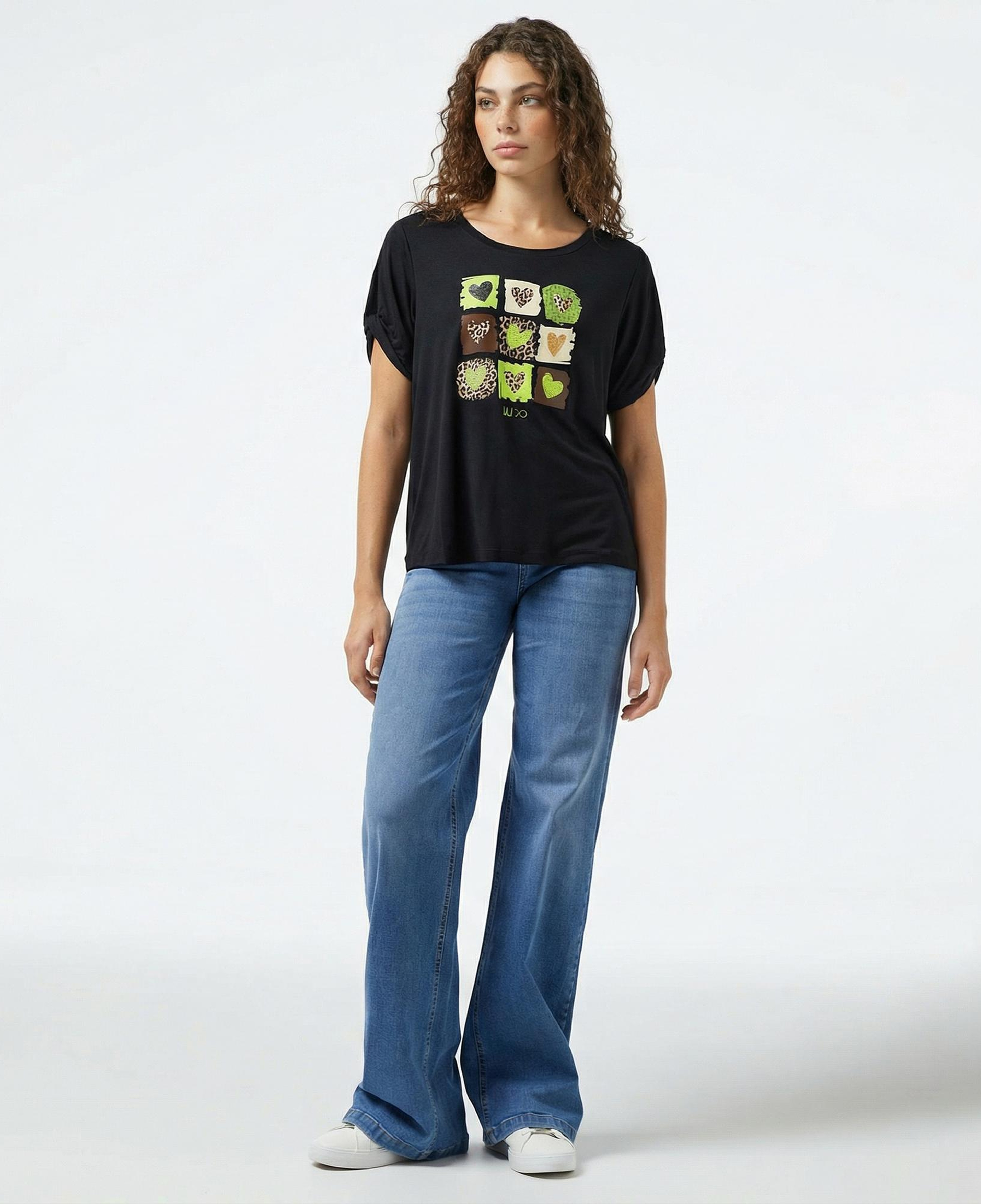 Liu Jo Kadın Siyah T-Shirt