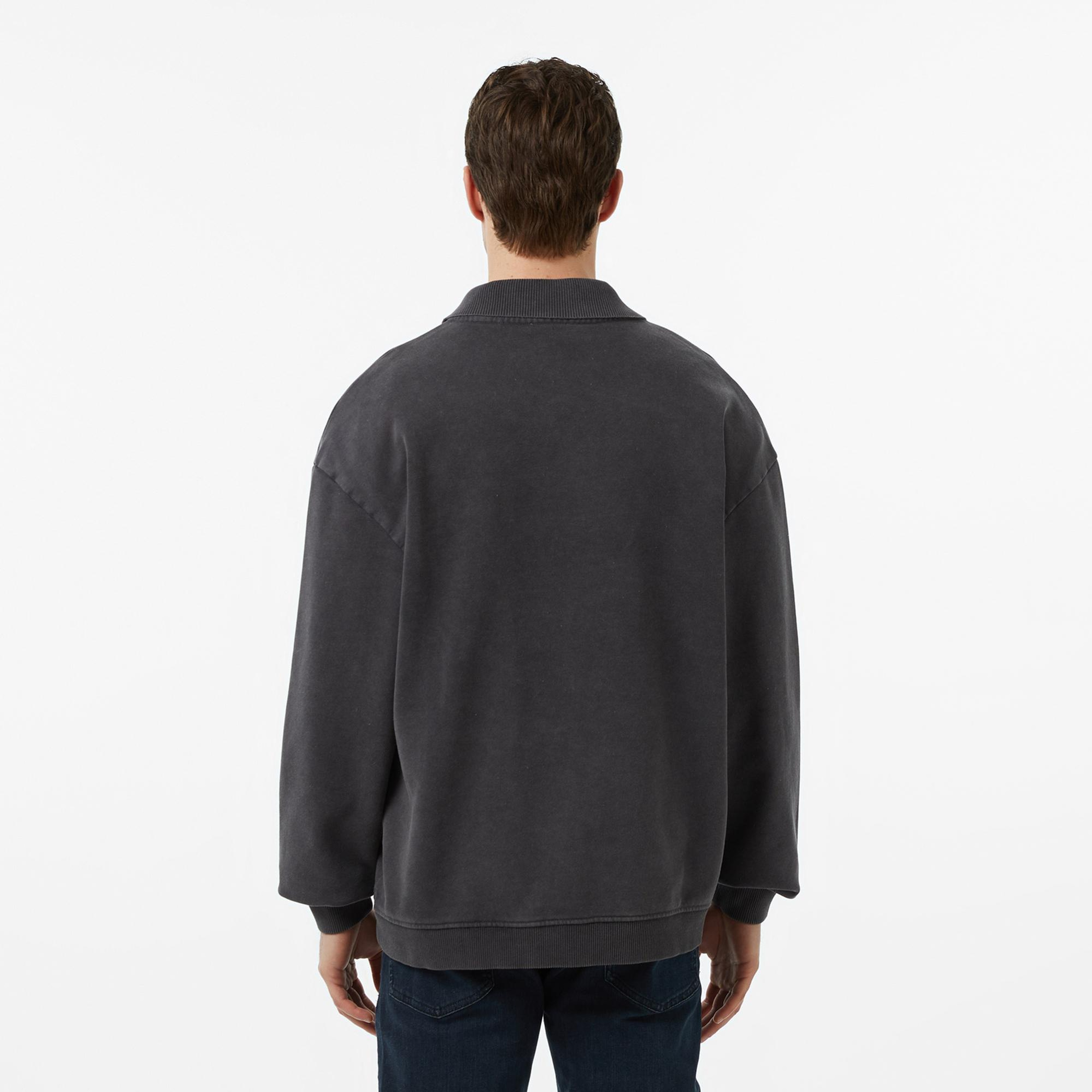 Hugo Delwy Erkek Siyah Sweatshirt