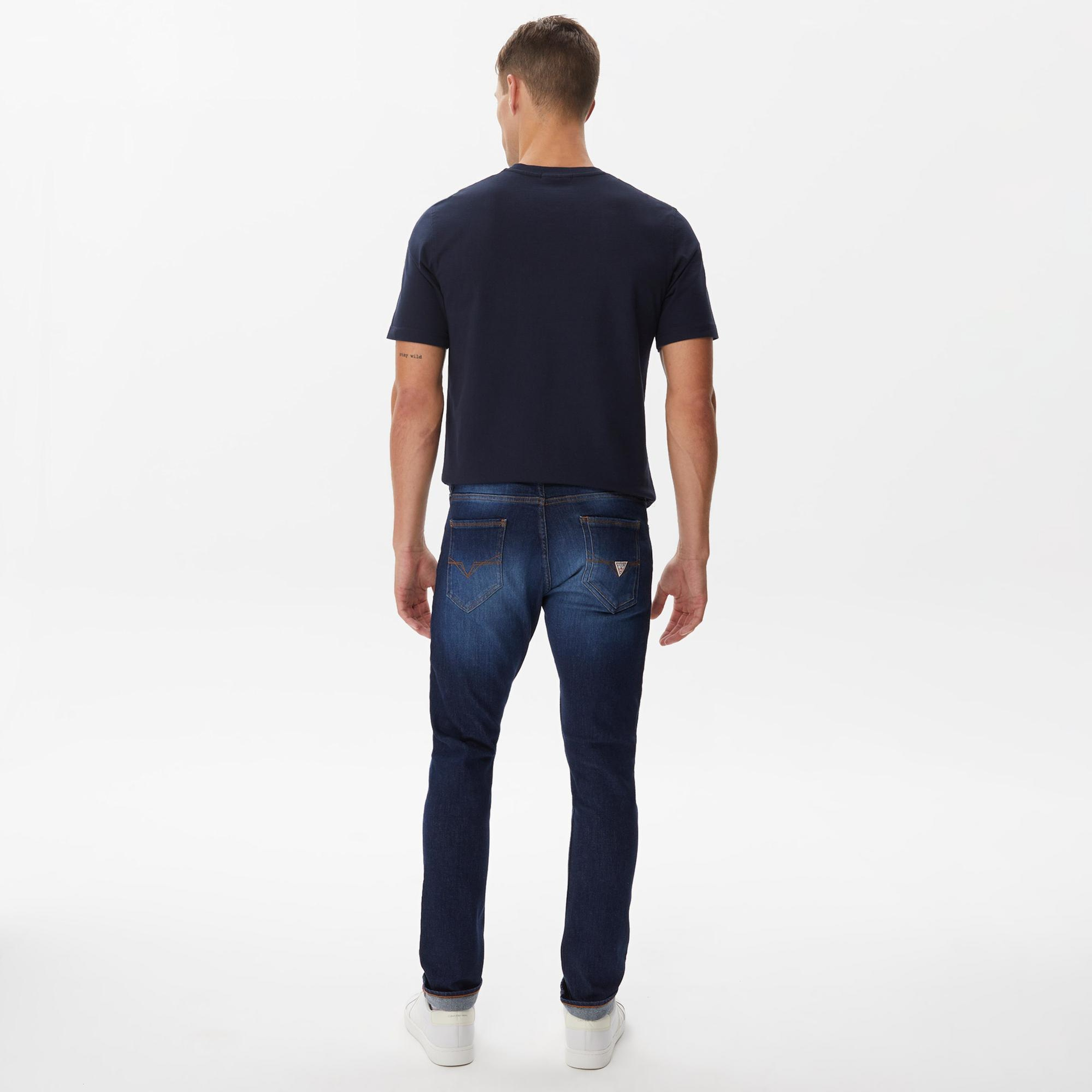 Guess Miami Erkek Lacivert Jean