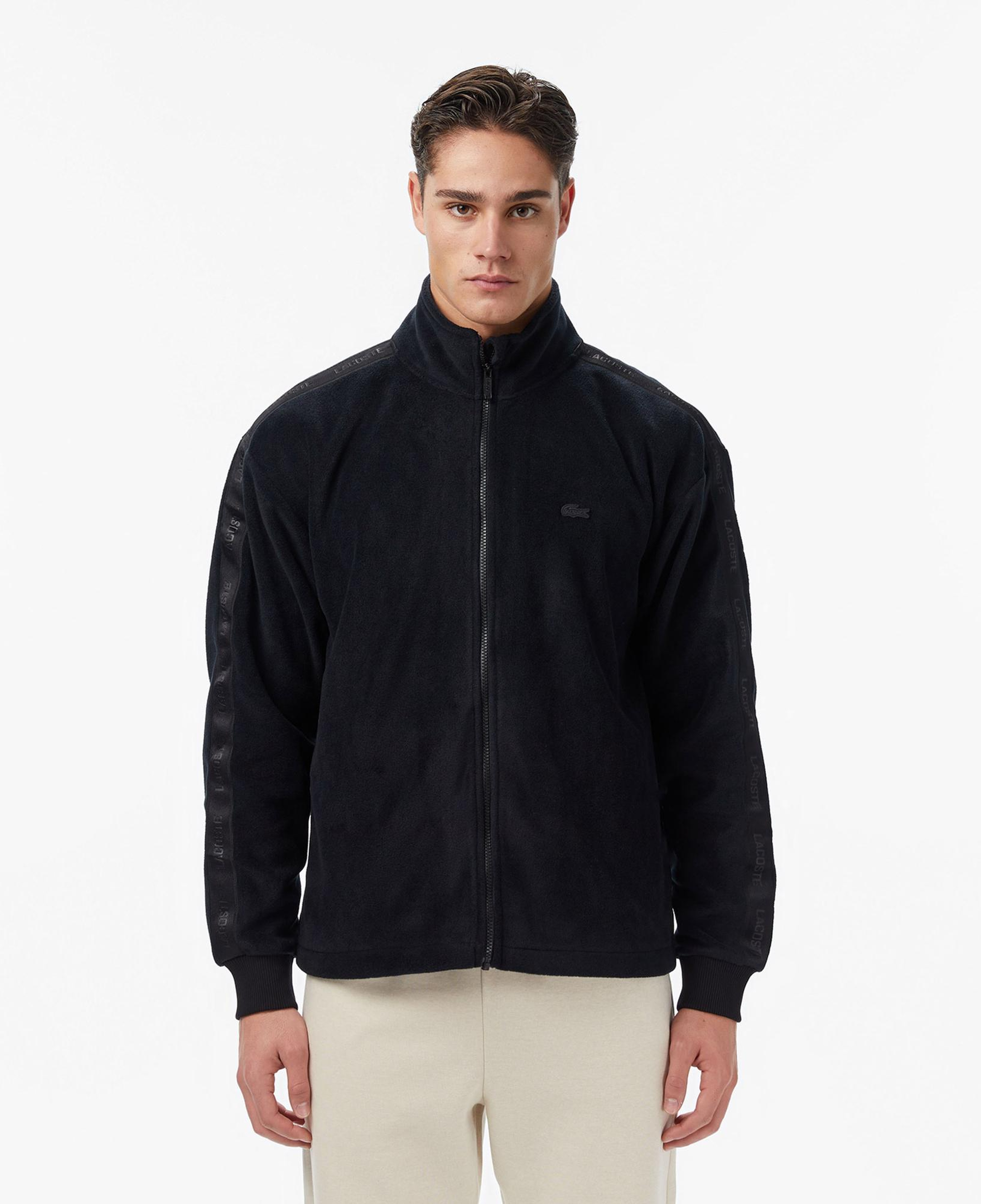 Lacoste Erkek Loose Fit Fermuarlı Siyah Sweatshirt