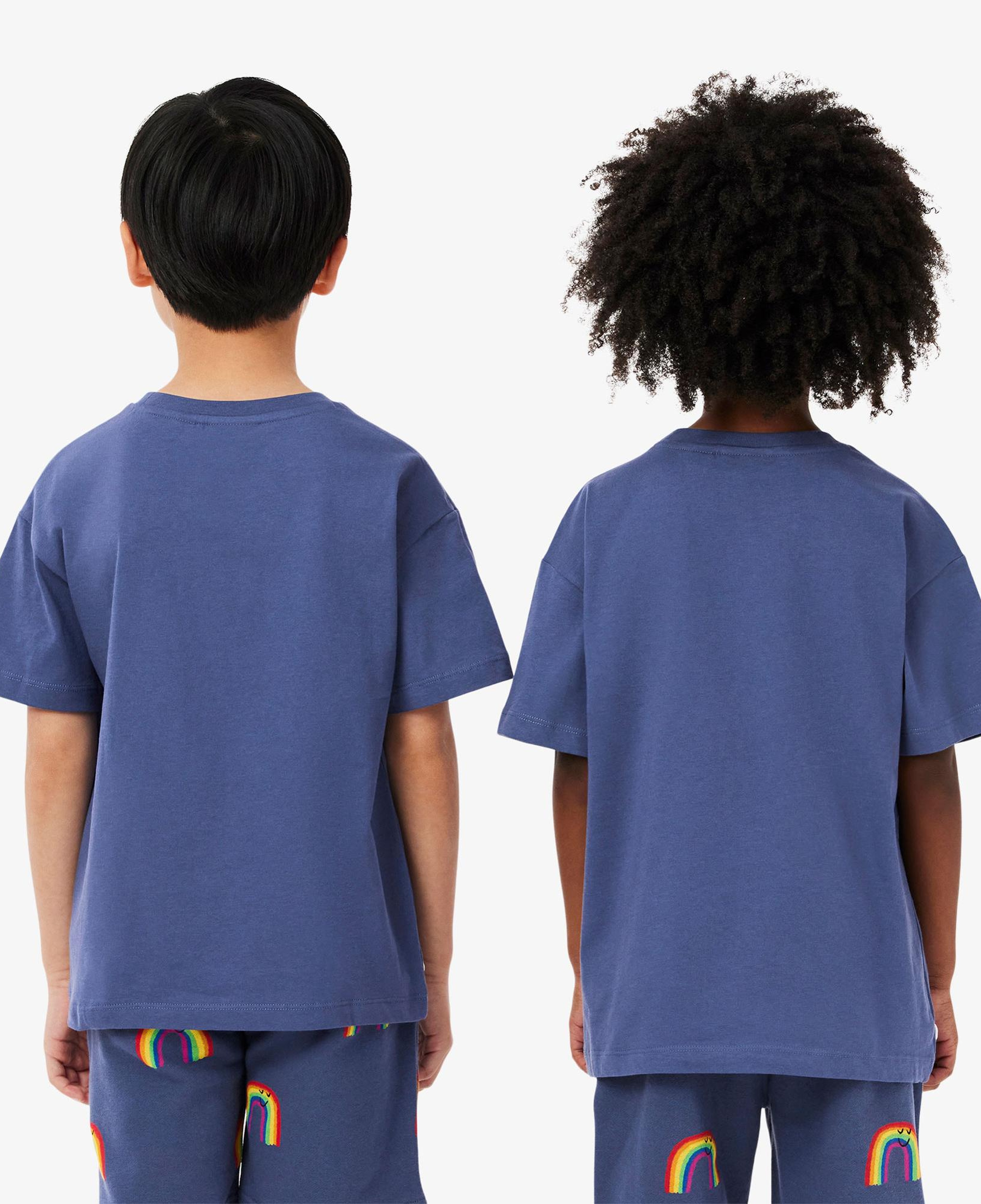 Lacoste Çocuk Bisiklet Yaka Mor T-Shirt