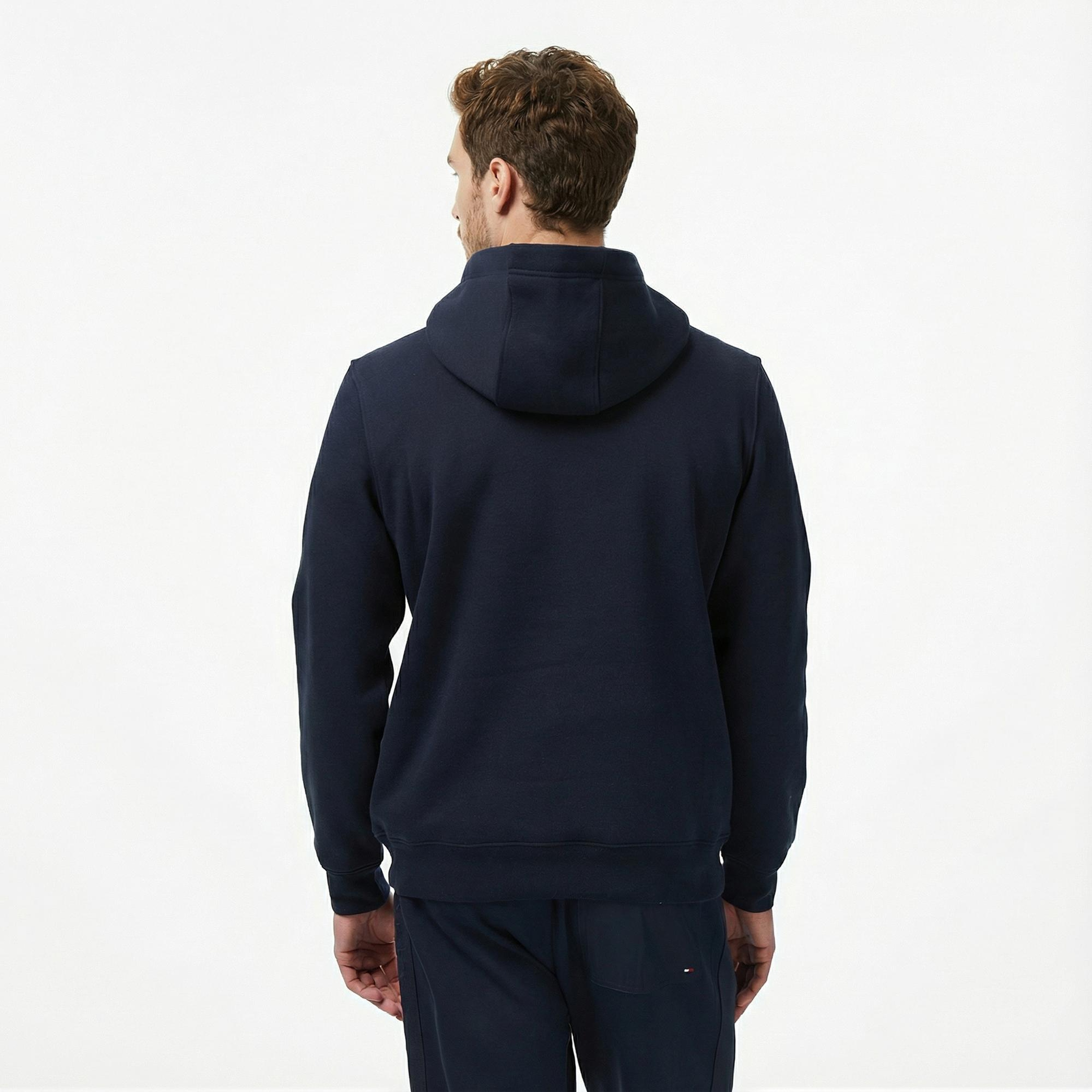 Tommy Hilfiger Chest Insert Erkek Lacivert Hoodie