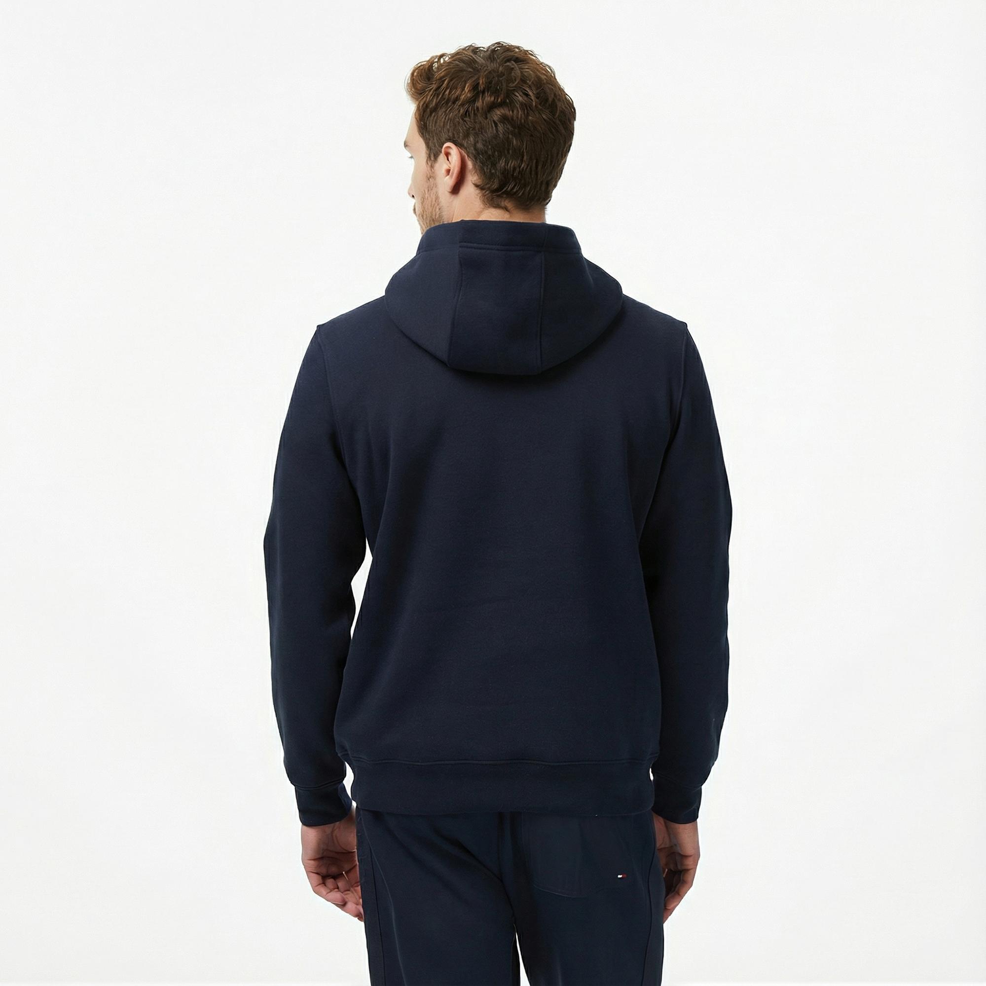 Tommy Hilfiger Chest Insert Erkek Lacivert Hoodie