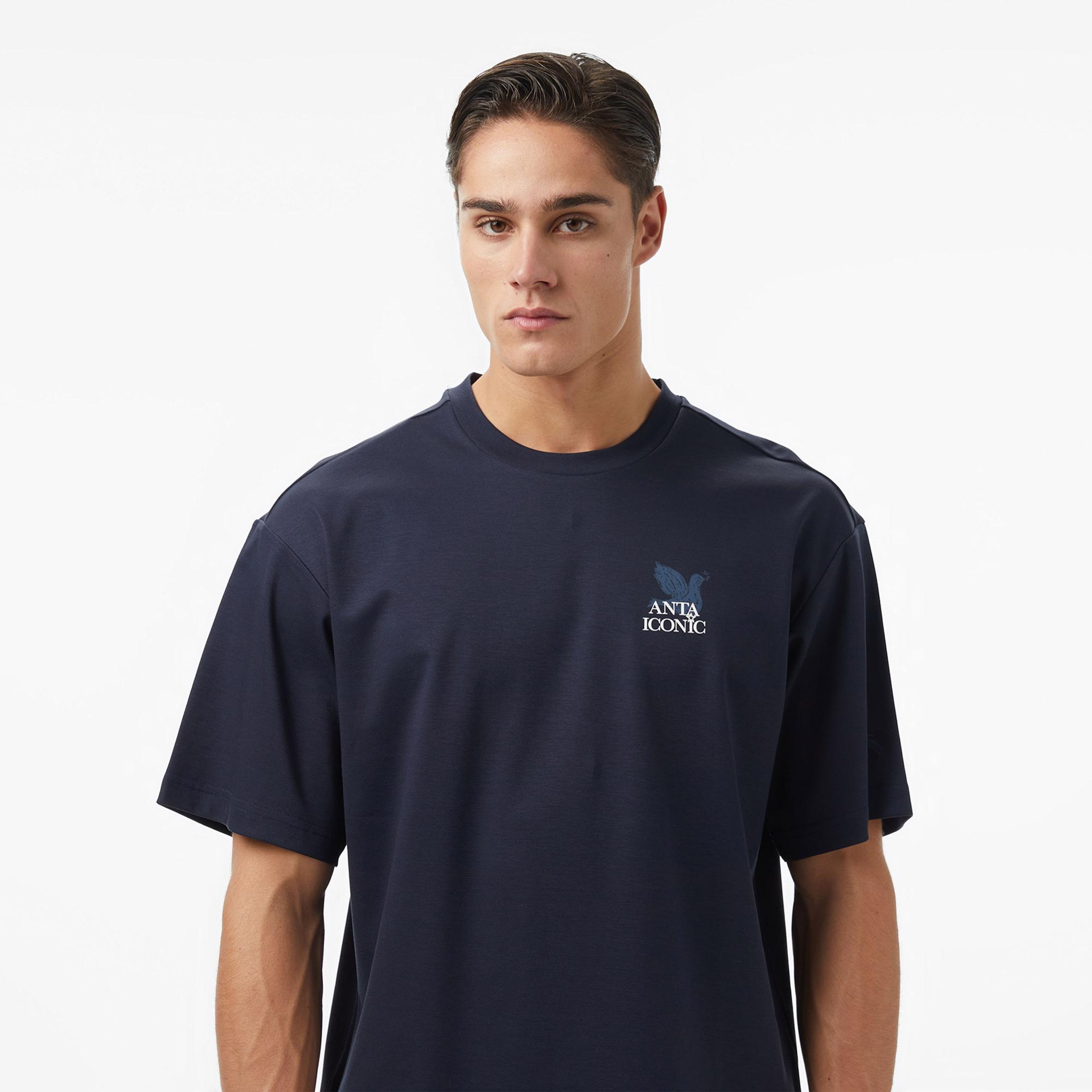 Anta Iconic Erkek Mavi Tişört