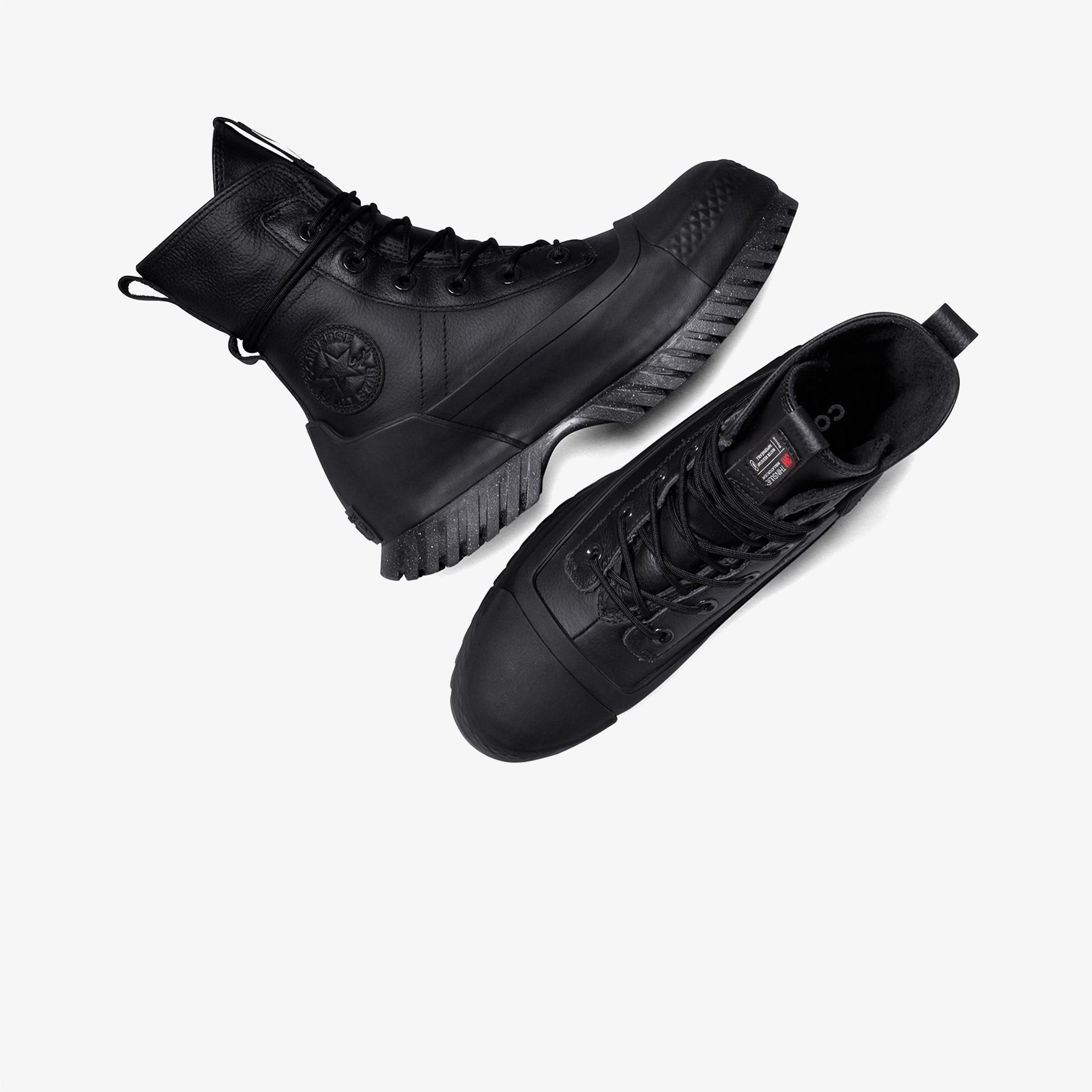 Converse Chuck Taylor All Star Lugged 2.0 CC XHi Unisex Siyah Deri Platform Bot