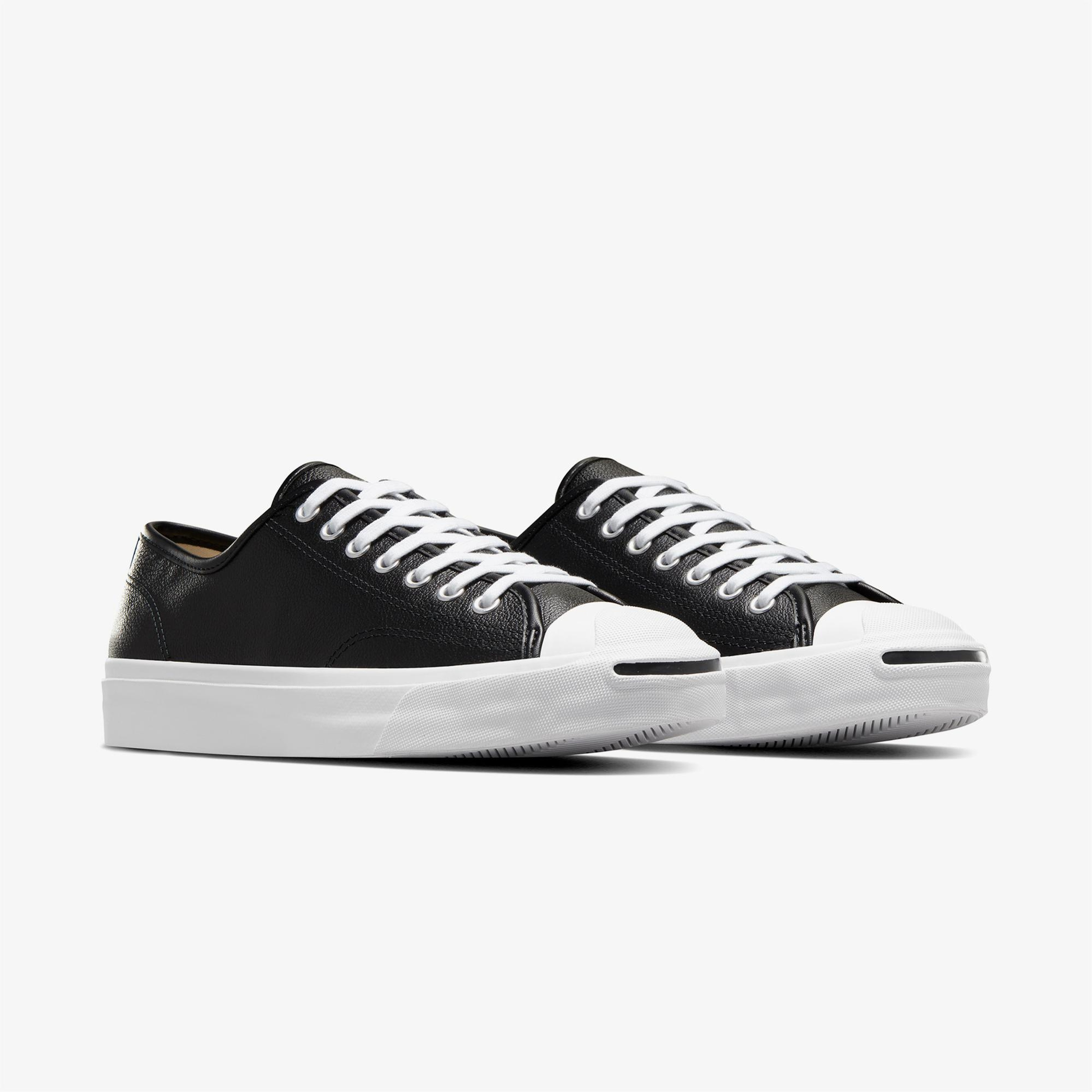 Converse Jack Purcell Unisex Siyah Deri Sneaker