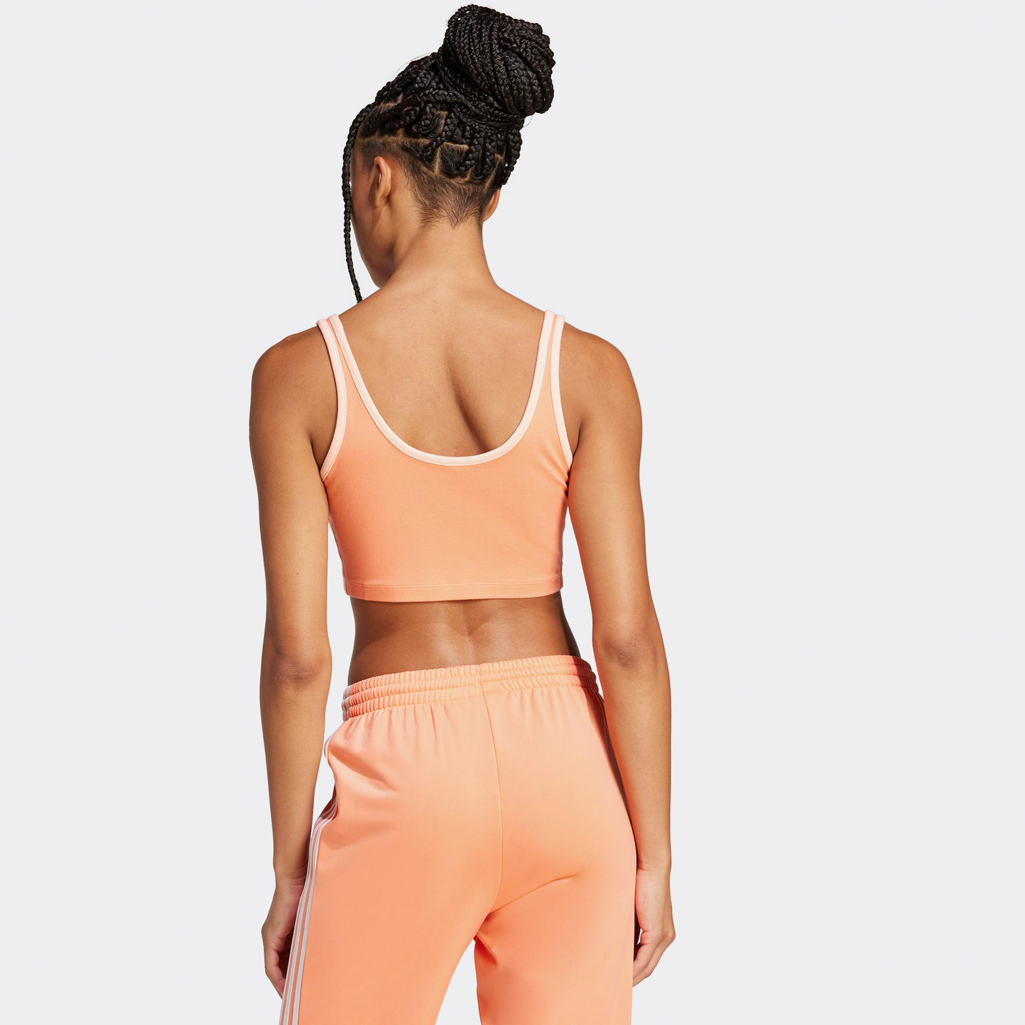 adidas Adicolor 3-Stripes Kadın Turuncu Kolsuz Bra