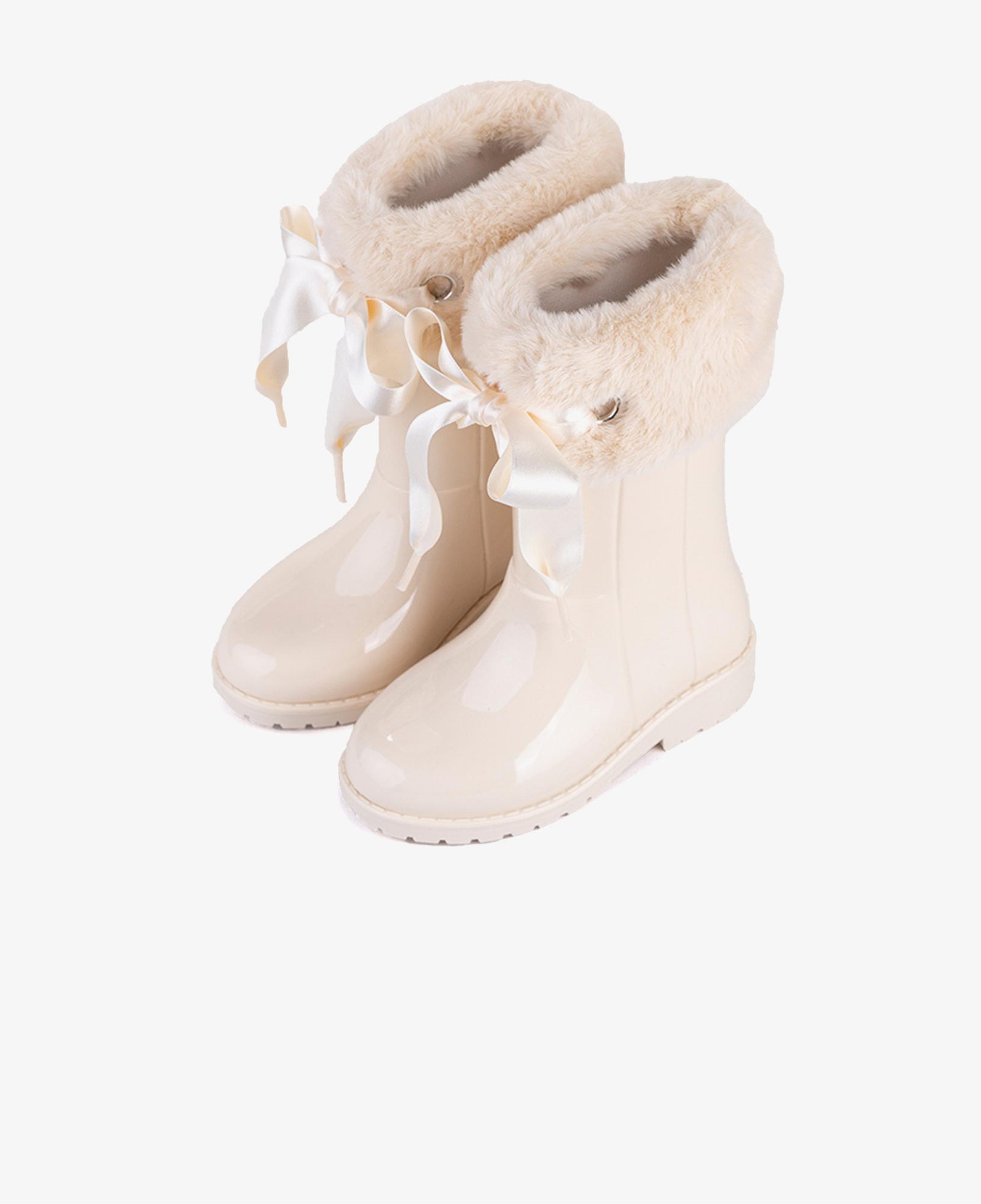 Igor Campera Charol Soft Çocuk Krem Yağmur Çizmesi