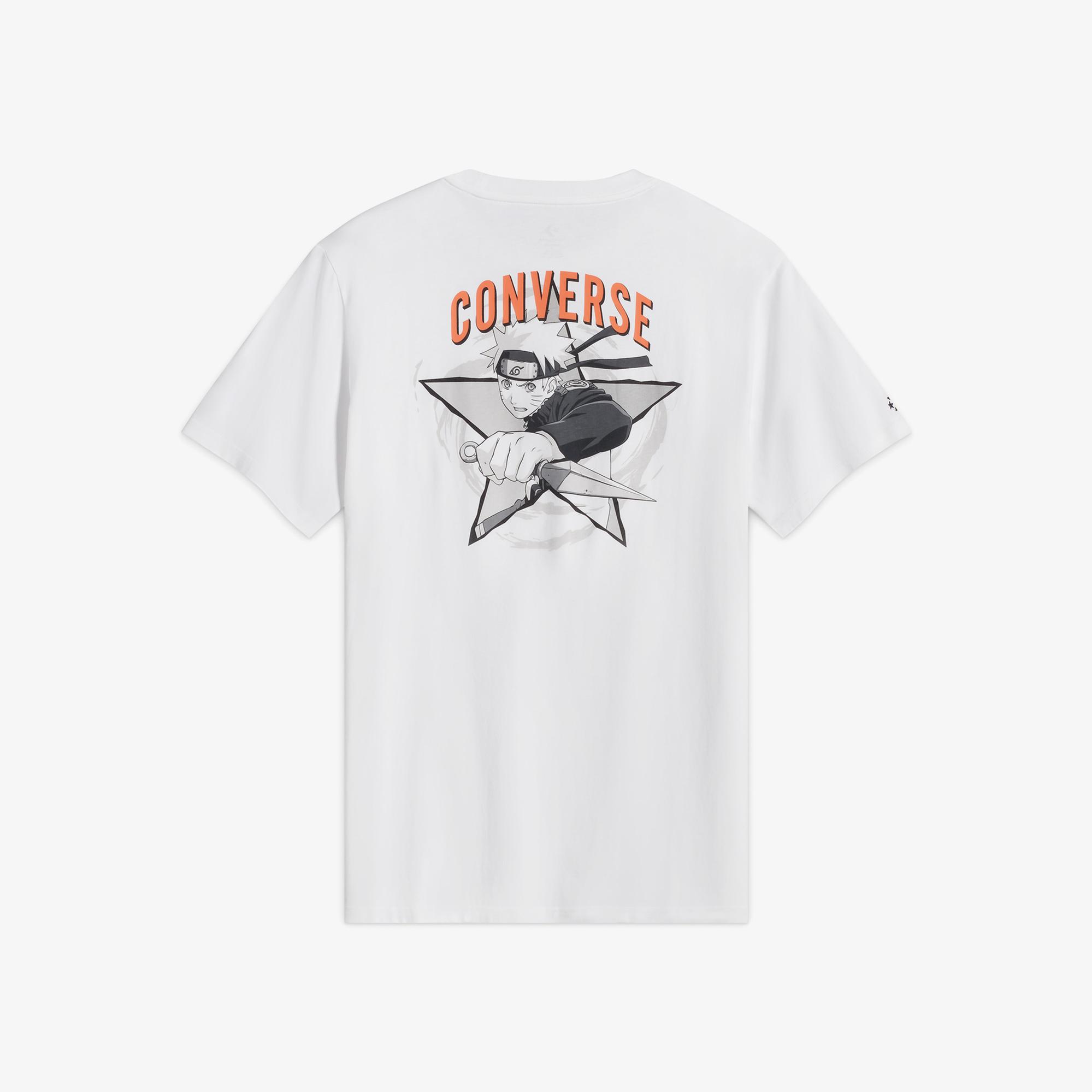 Converse x Naruto Unisex Beyaz T-Shirt