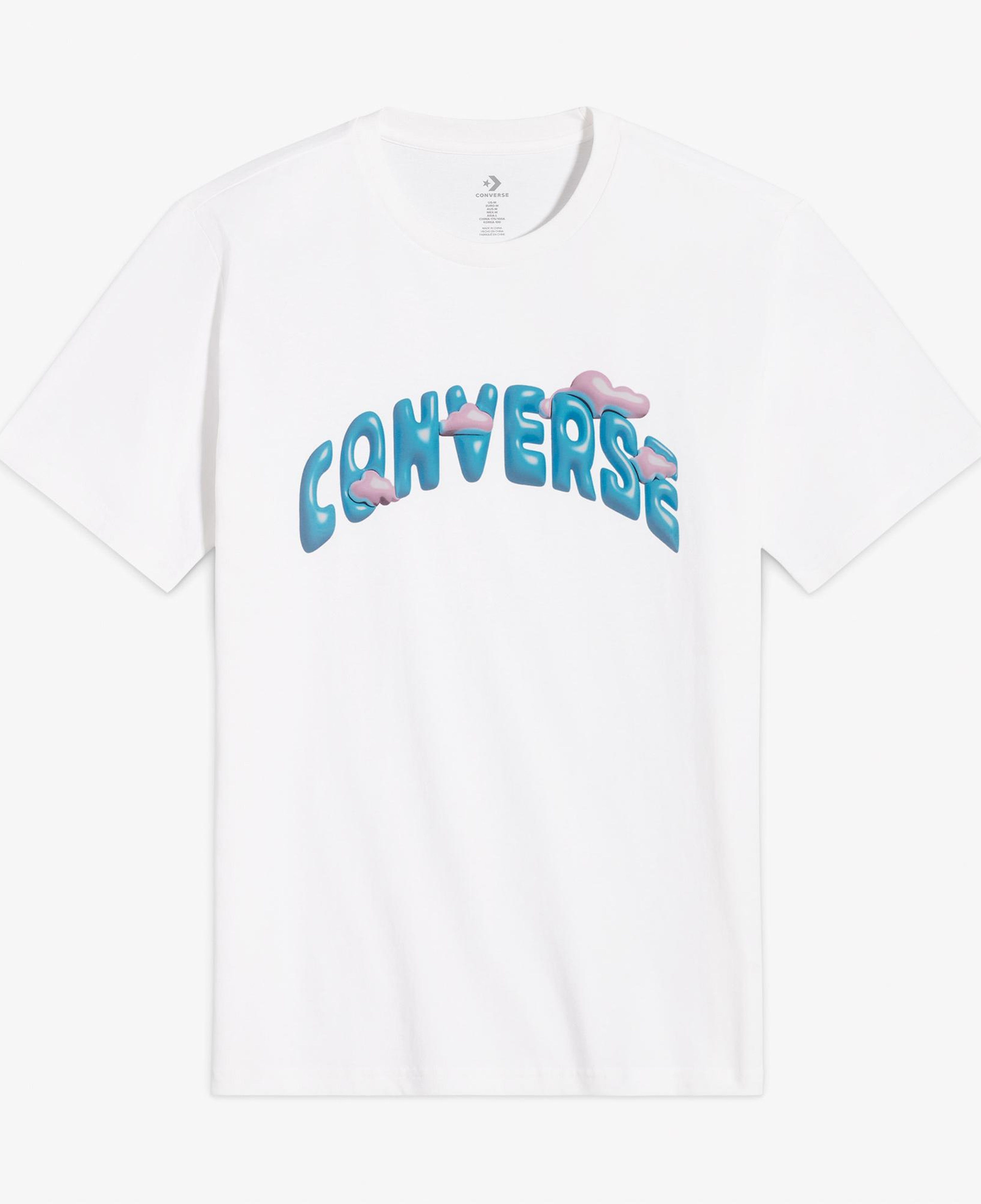 Converse Classic Erkek Baskılı Beyaz T-Shirt