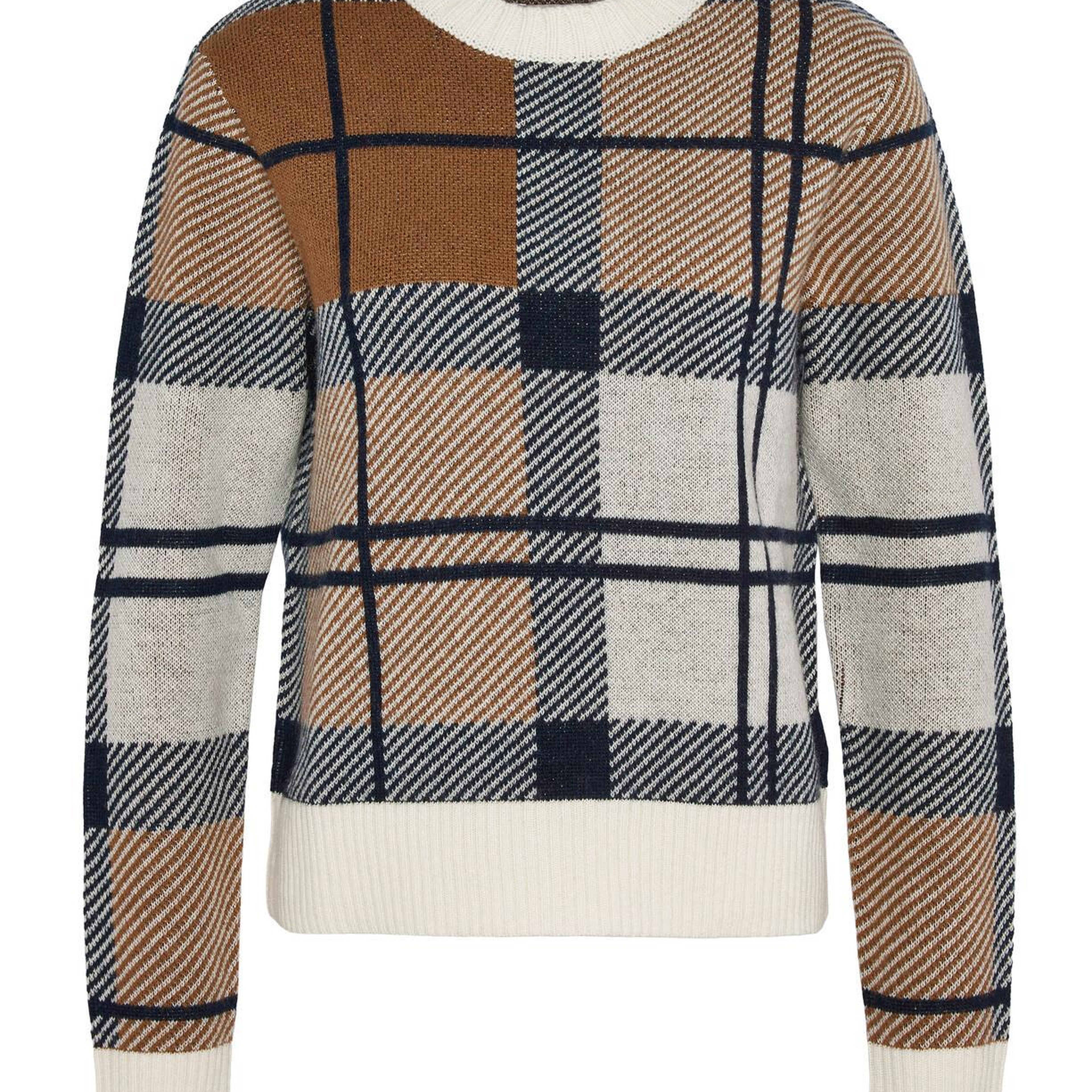 Barbour Brigitte Tartan Crew Neck Kazak
