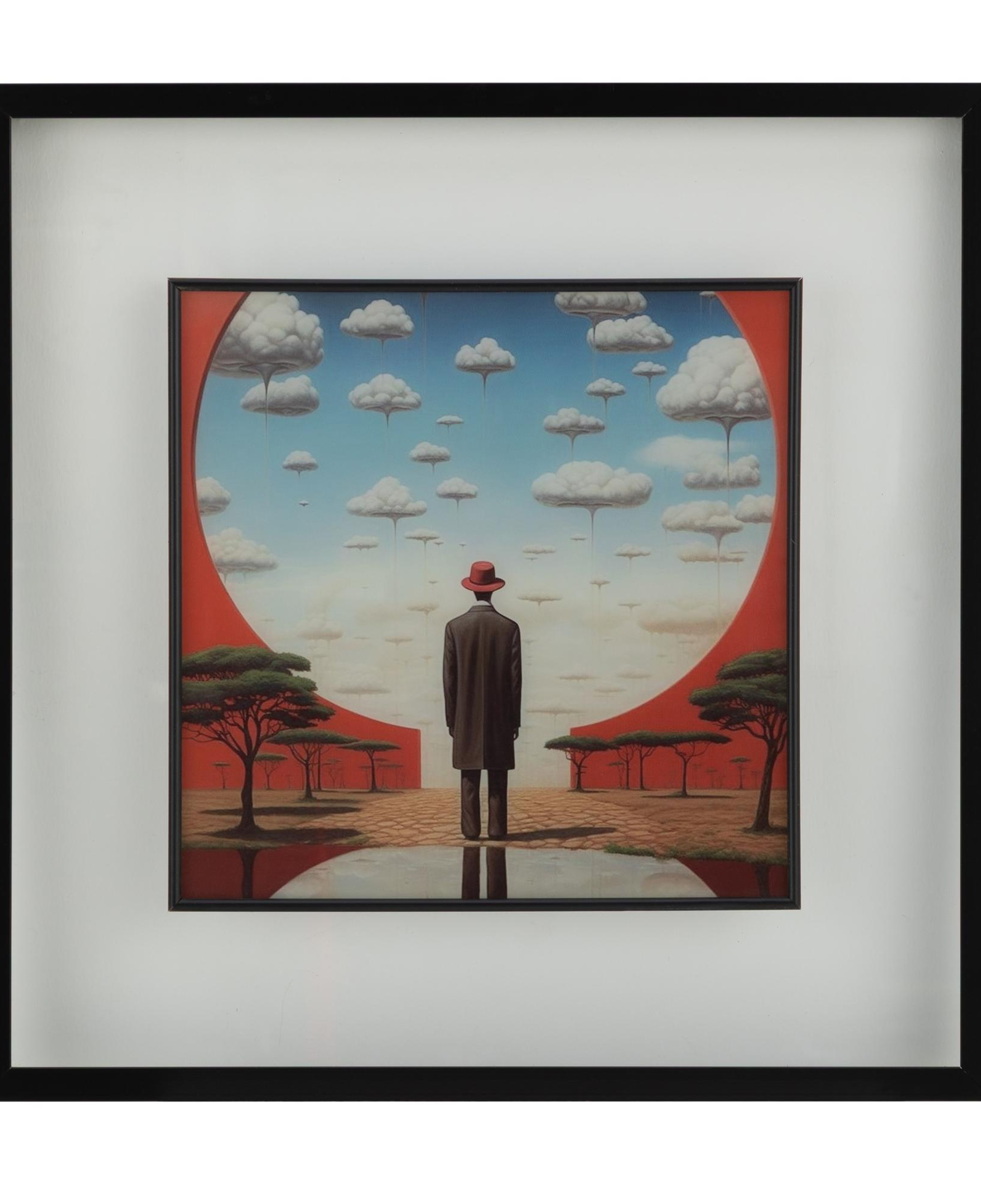 VERTO ÇERÇEVELİ CAM TABLO 60X60 CM