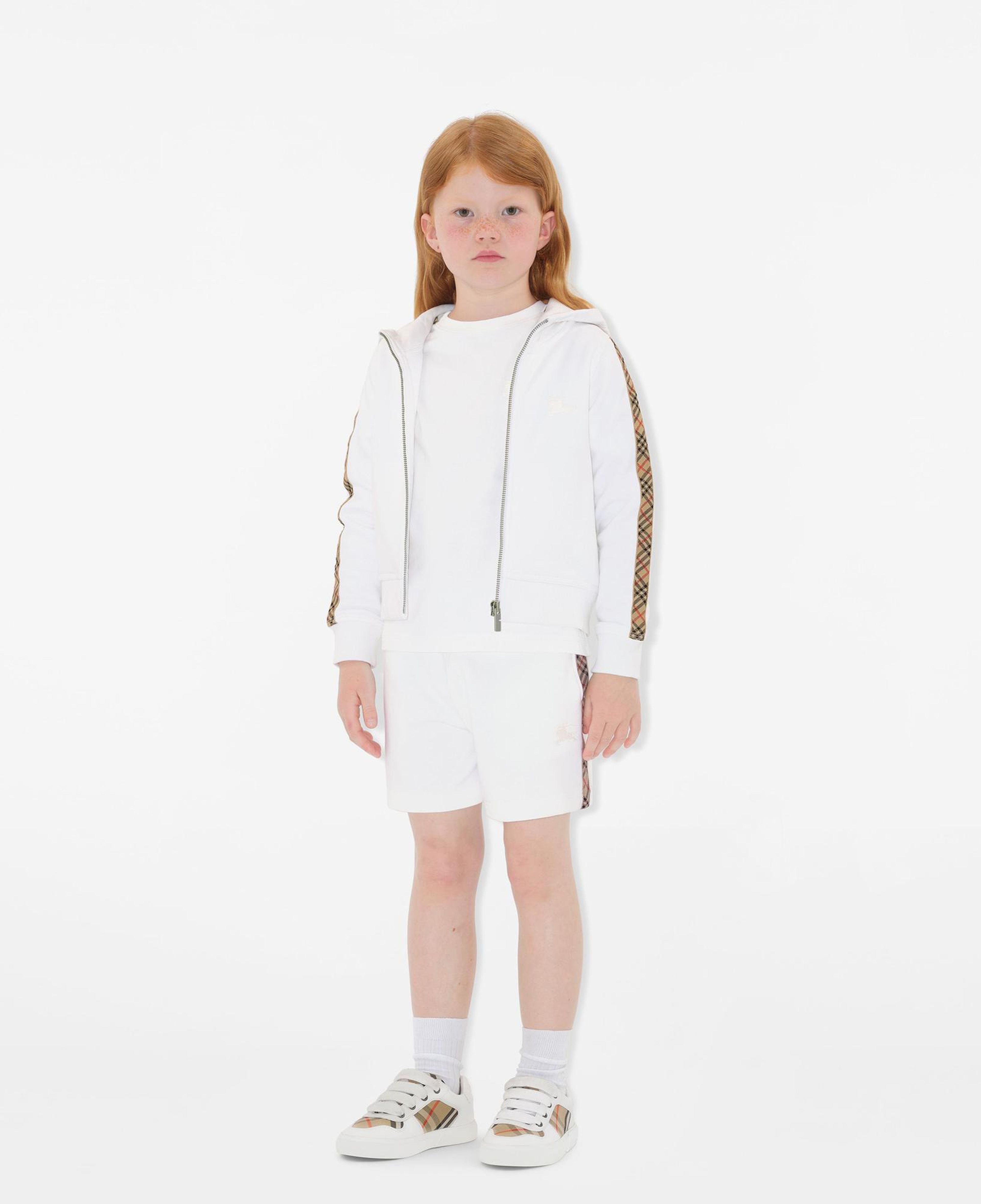 Burberry Çocuk Beyaz Hoodie