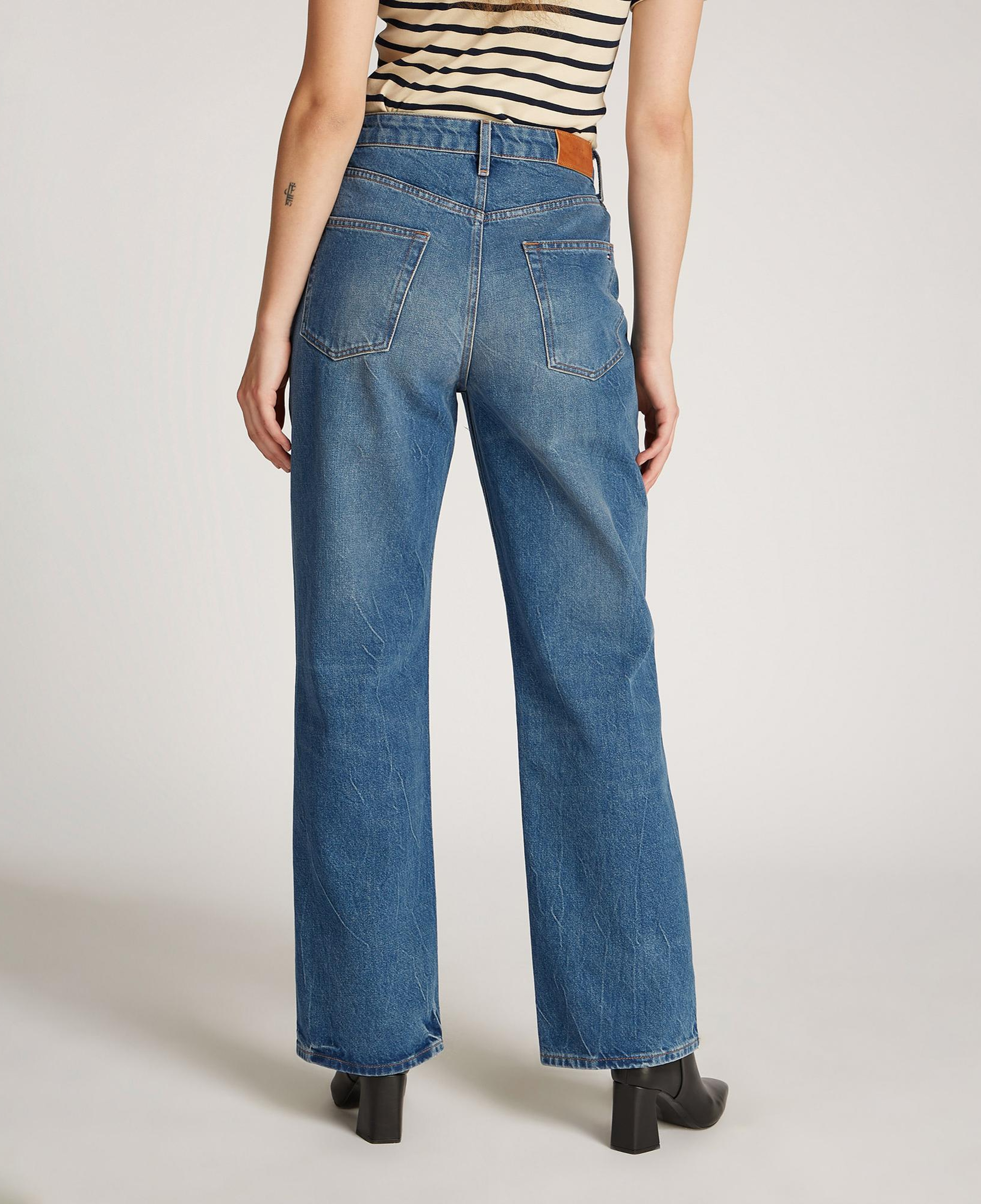 Tommy Hilfiger Loose Straight Kadın Mavi Jean