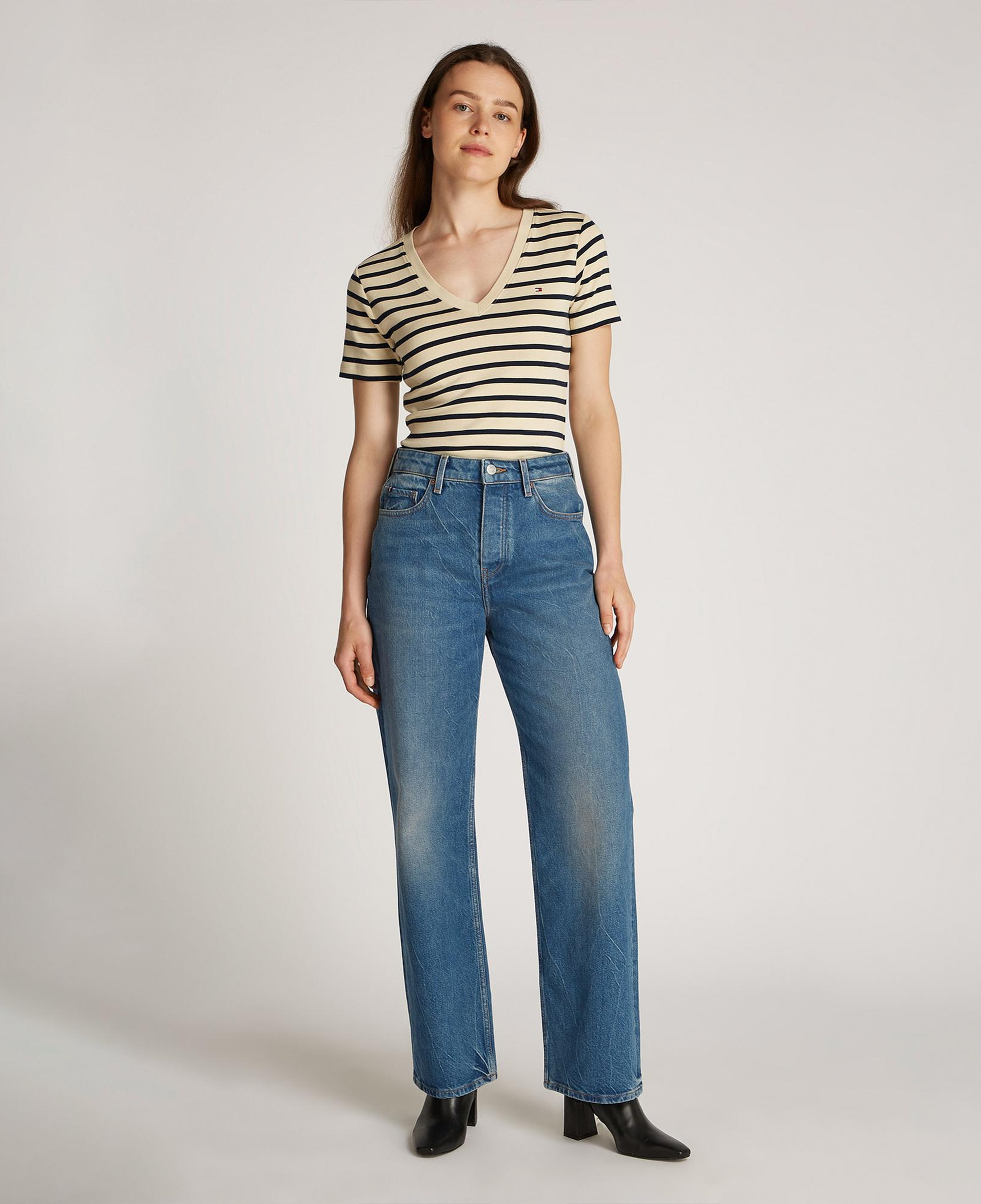 Tommy Hilfiger Loose Straight Kadın Mavi Jean