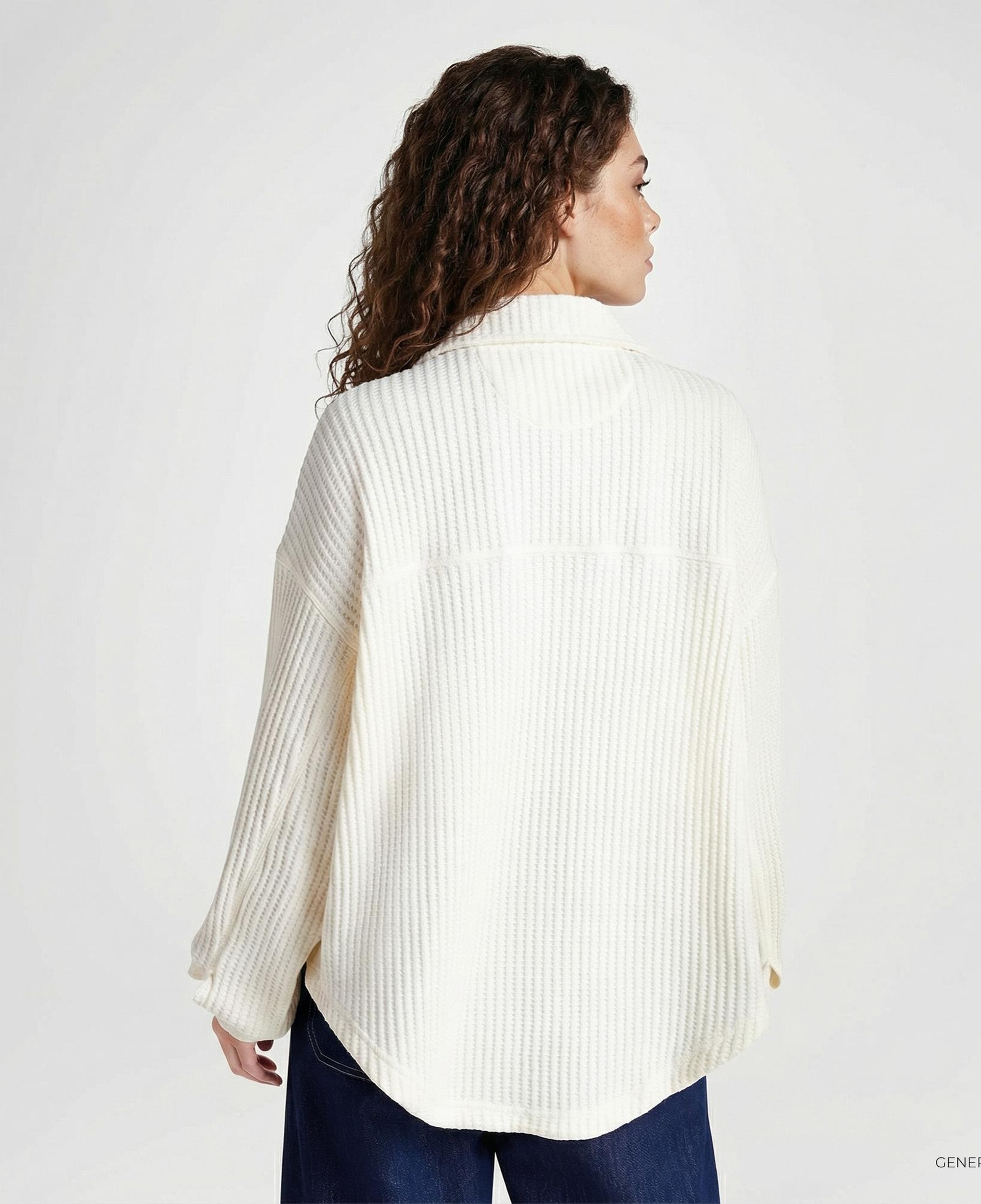 Converse Kadın Oversize Fit Krem Gömlek