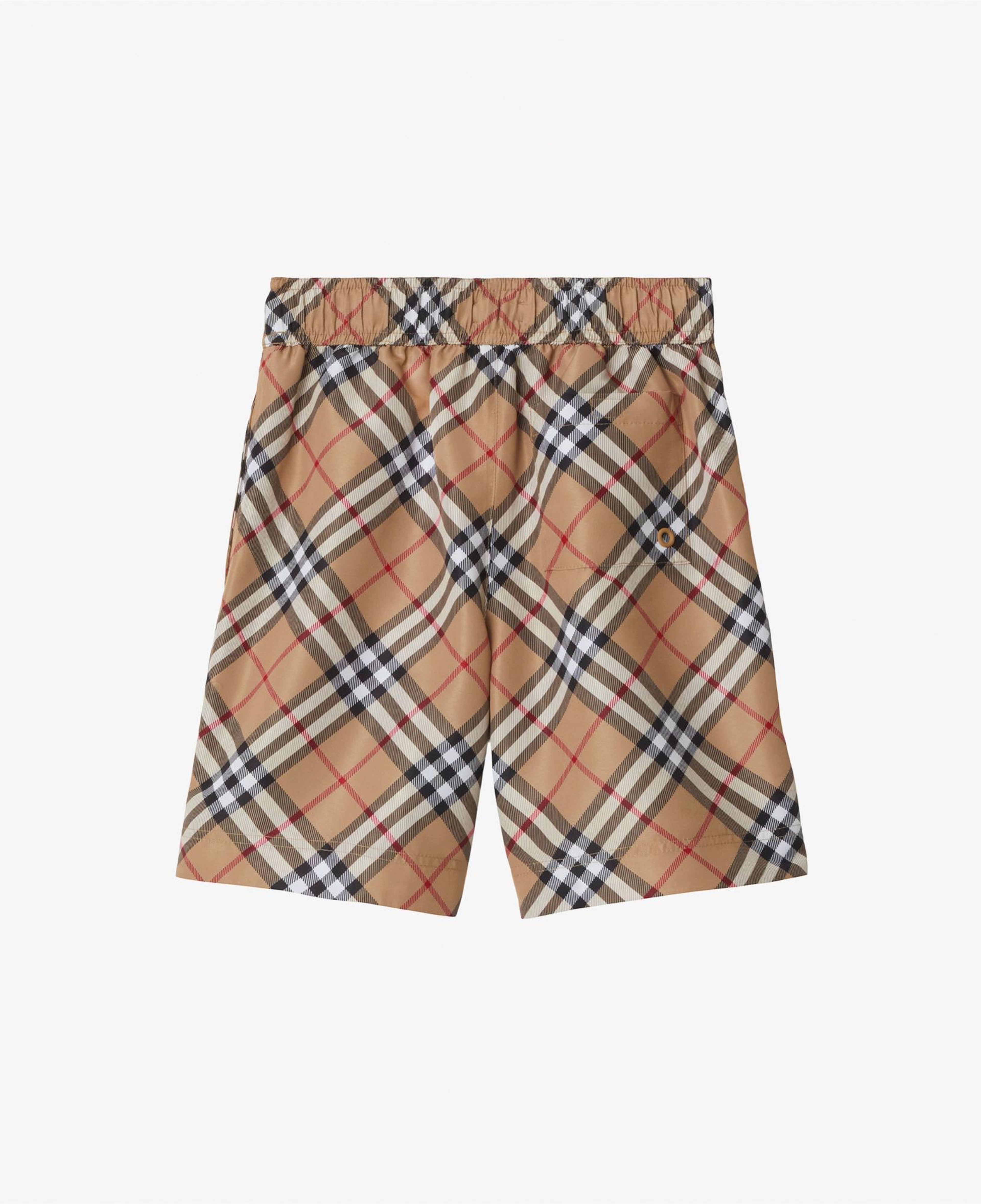 Burberry Check Çocuk Bej Deniz Şortu