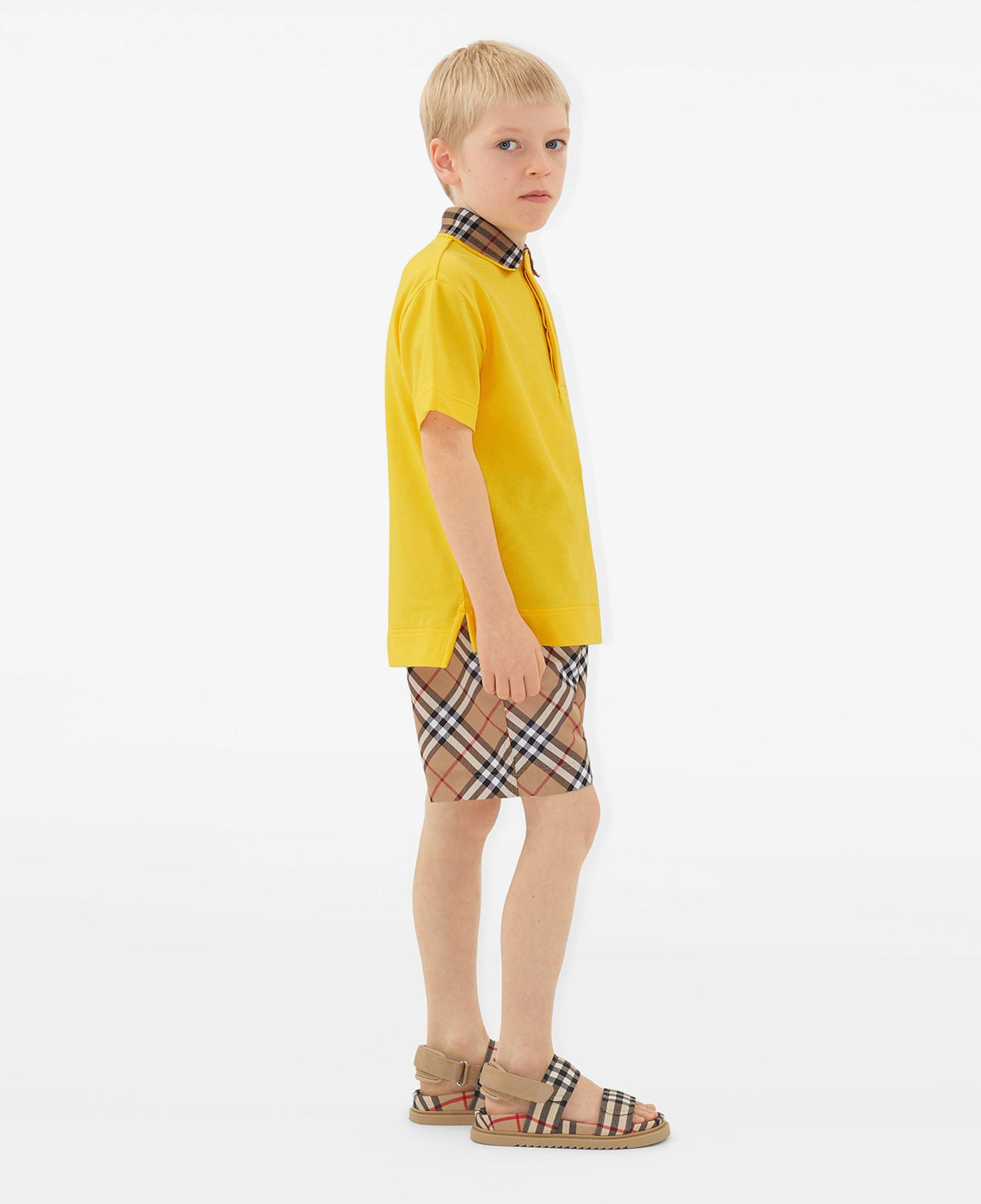 Burberry Check Çocuk Bej Deniz Şortu