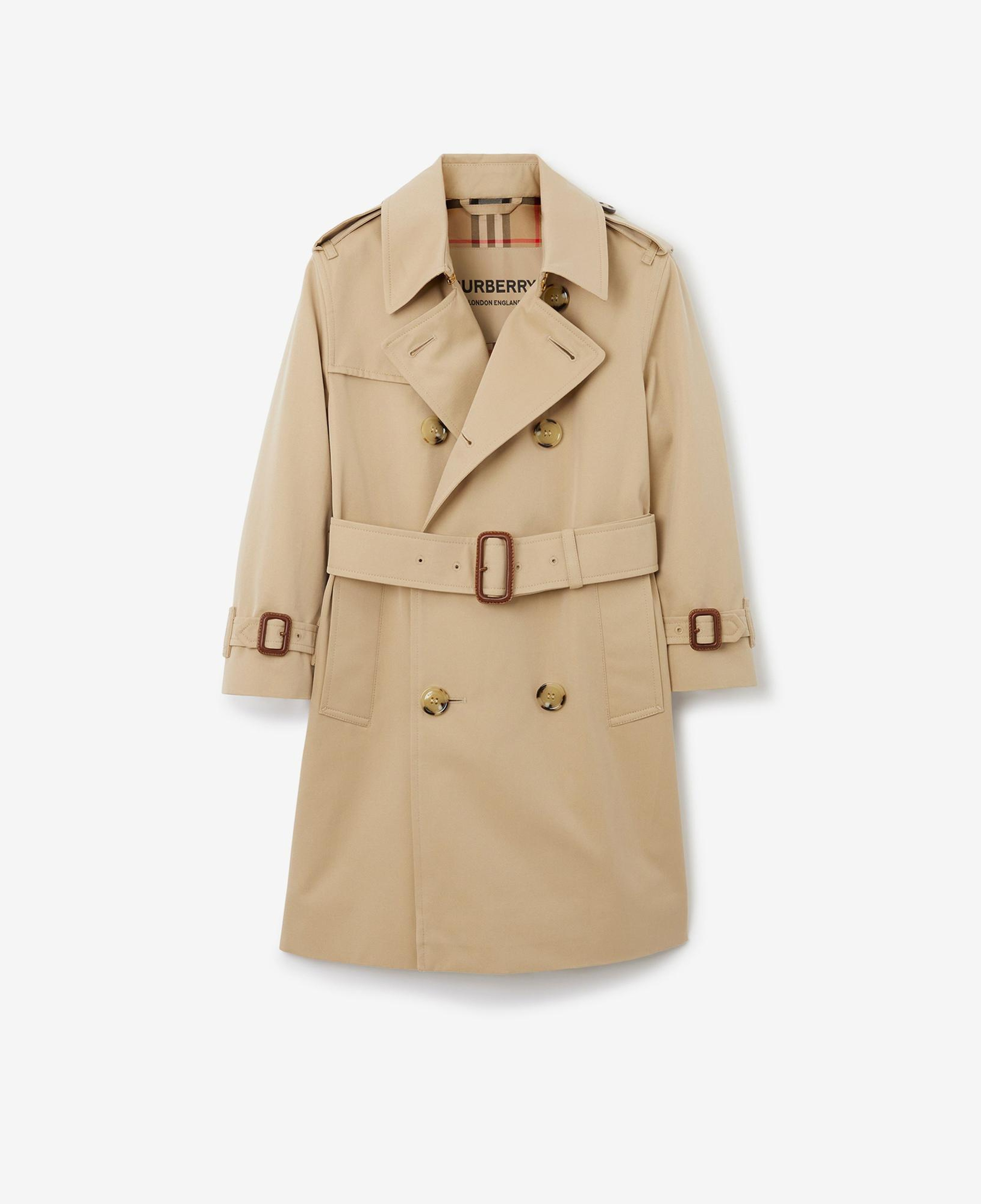 Burberry Gabardine Çocuk Bej Trençkot