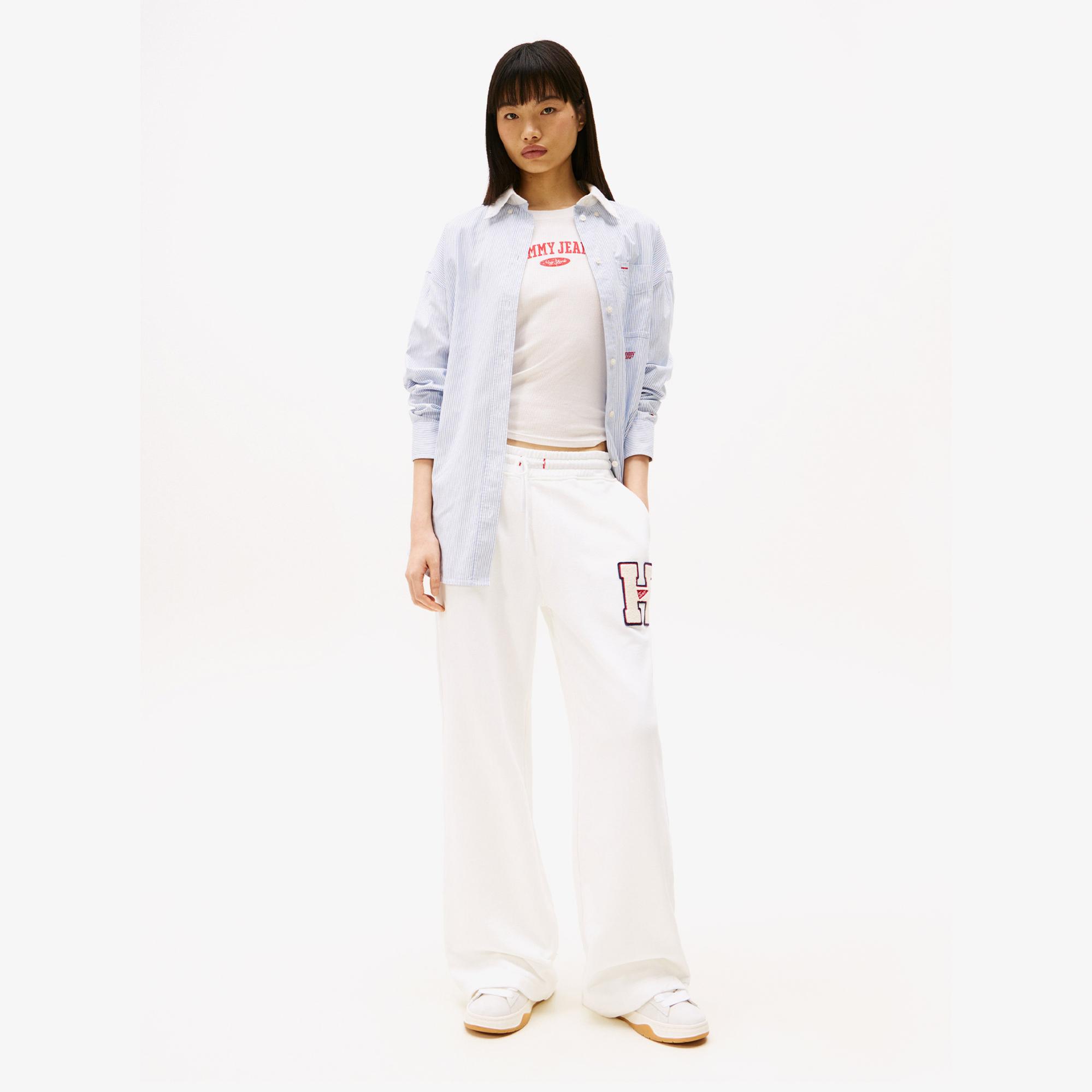 Tommy Jeans H Graphic Kadın Beyaz Eşofman Altı