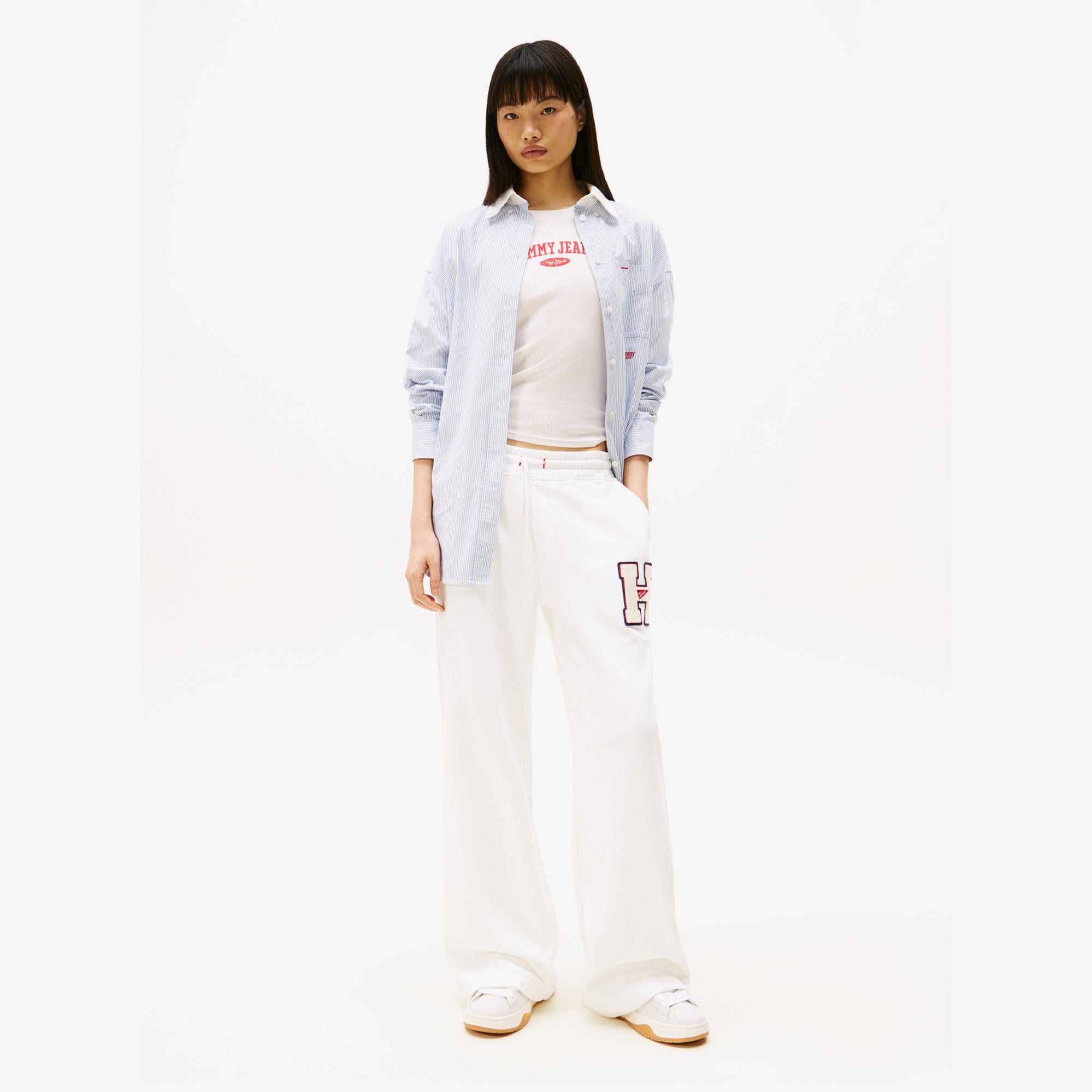 Tommy Jeans H Graphic Kadın Beyaz Eşofman Altı