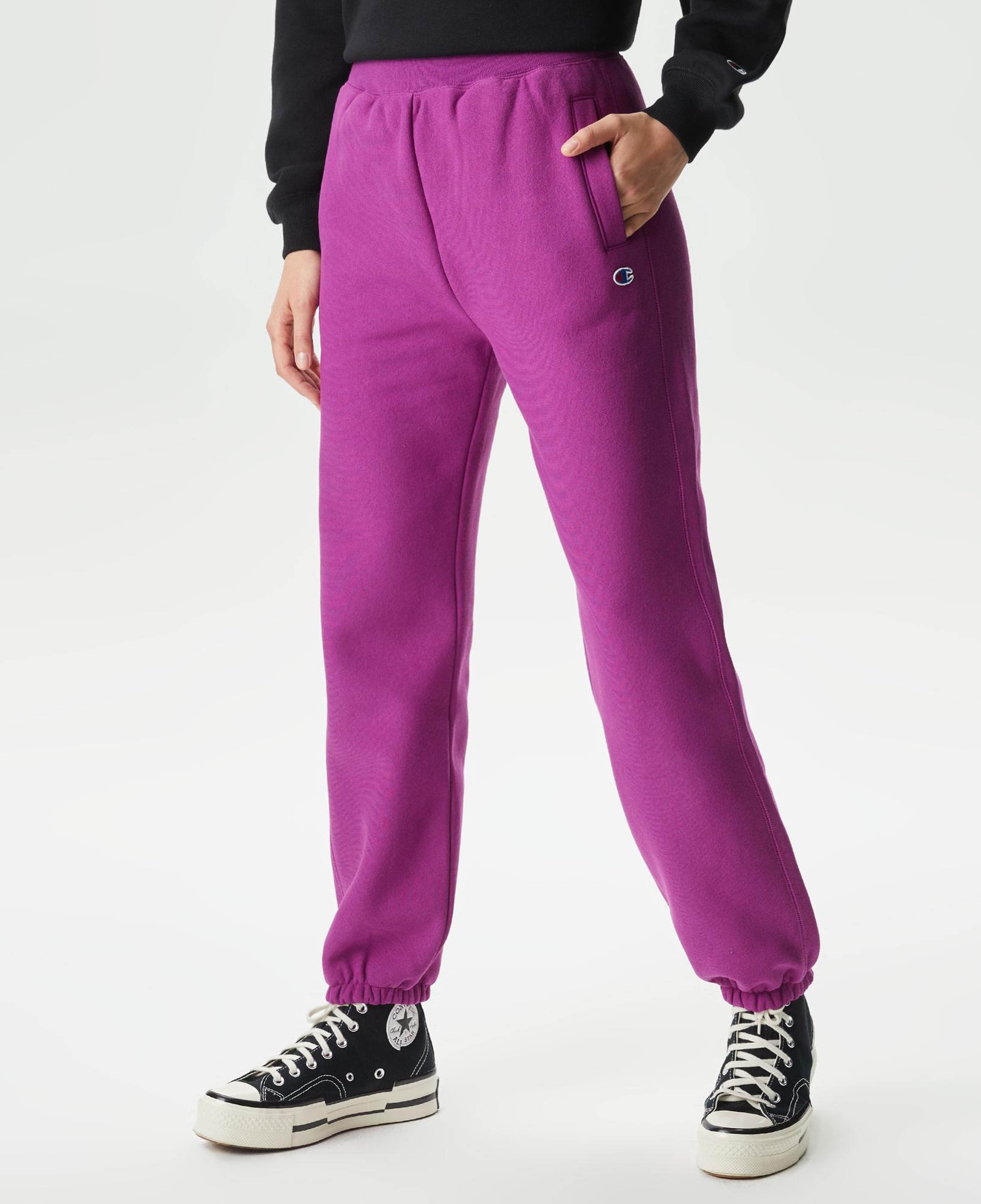 Champion Elastic Cuff Kadın Mor Eşofman Altı