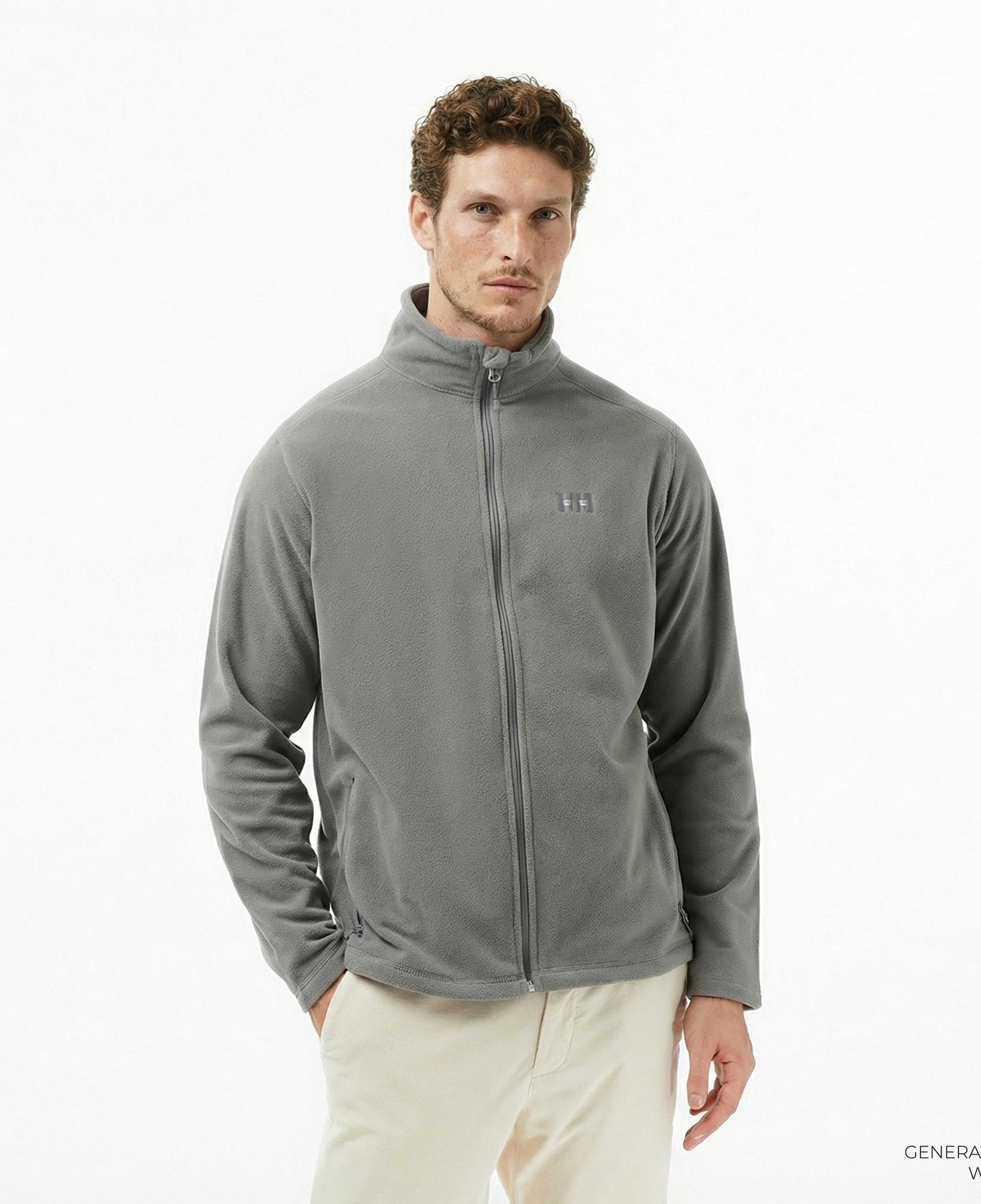 Helly Hansen Fullzip Polar Erkek Gri Ceket