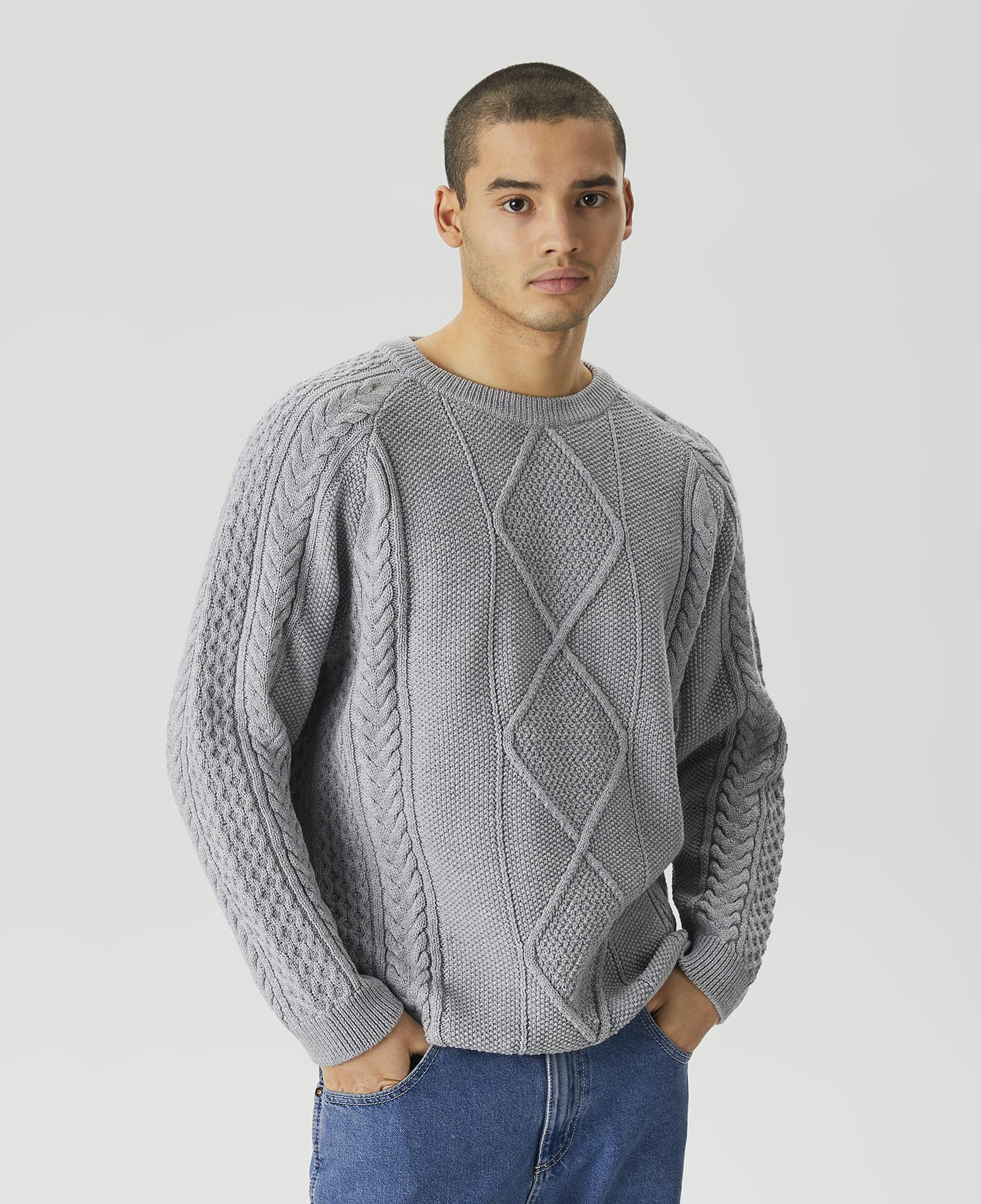 Les Benjamins Sweater 401 Unisex Gri Kazak