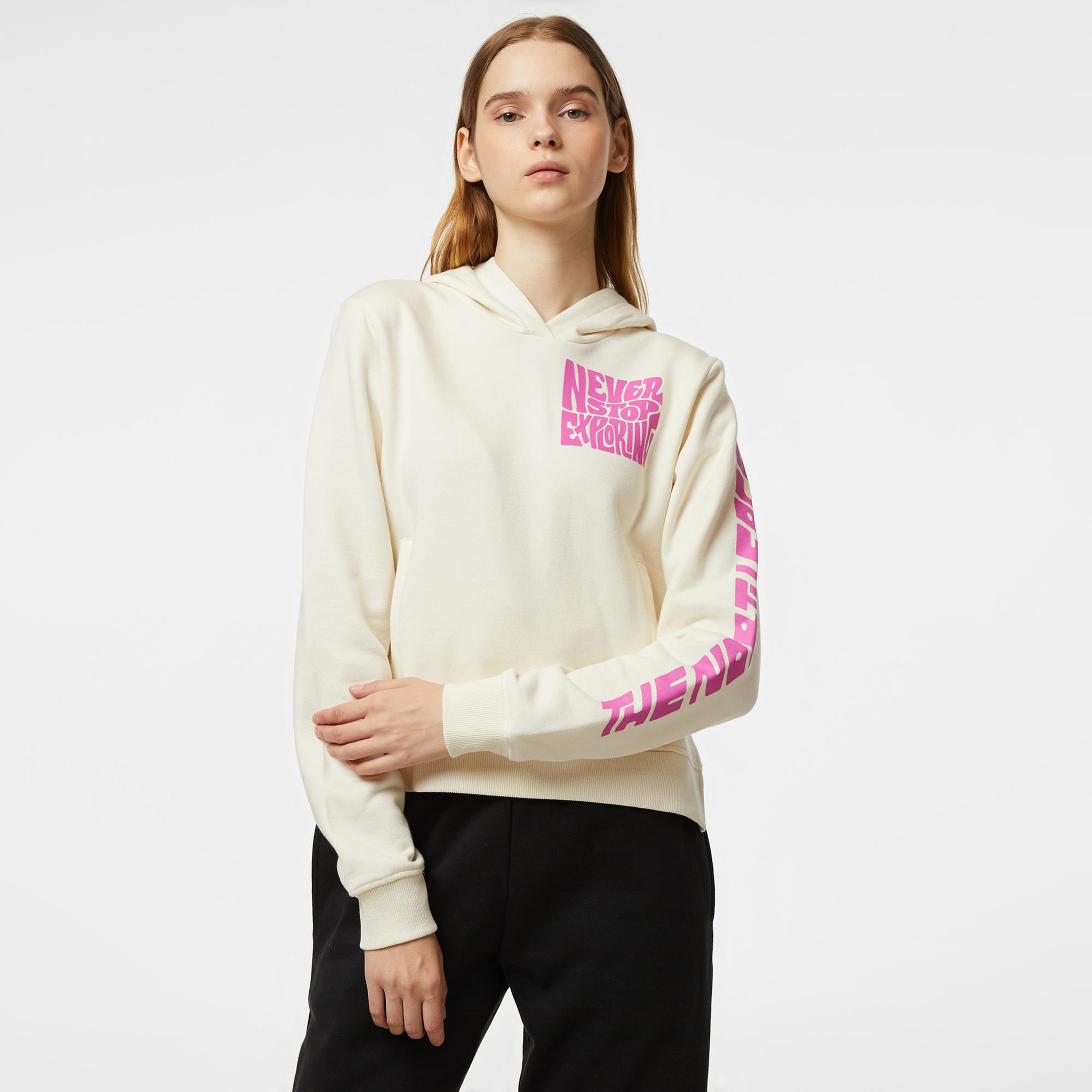 The North Face Mountain Play Kadın Beyaz Sweatshirt