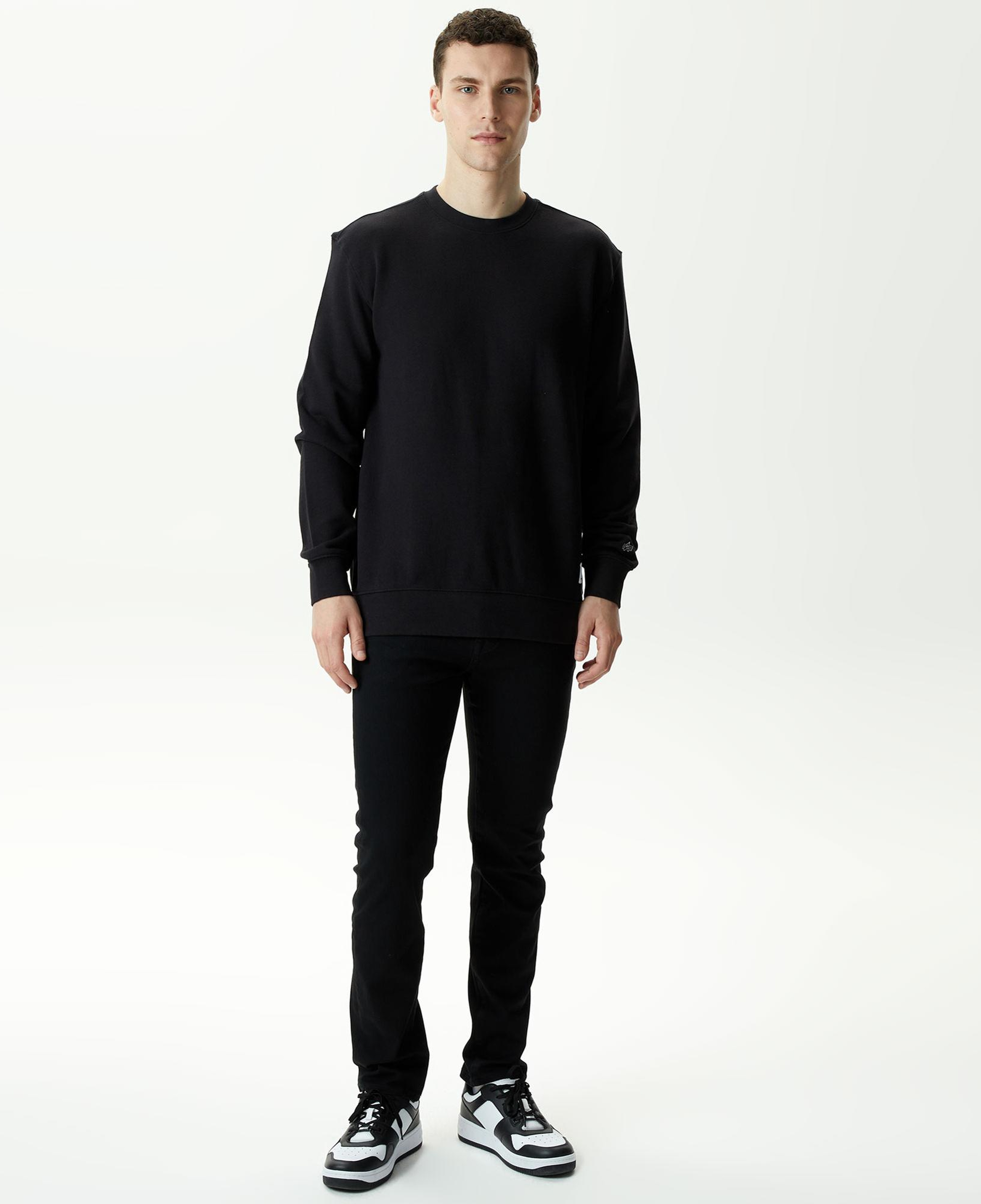 Alpha Industries Essential Crewneck Unisex Siyah Sweatshirt